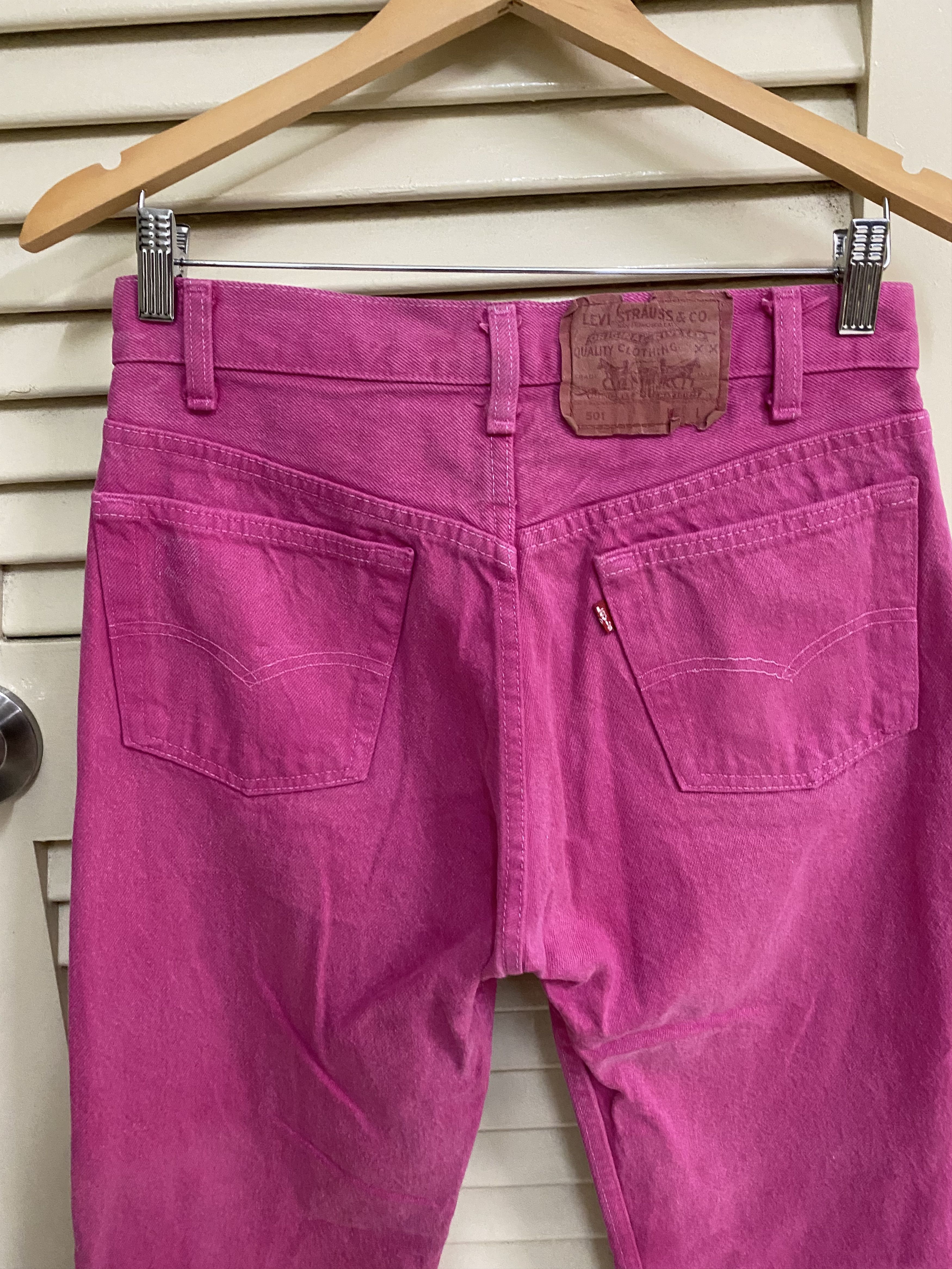 Levi's Rare Pink Vintage Levis 501 Made in Usa Jeans Denim Size US 29 - 5 Thumbnail