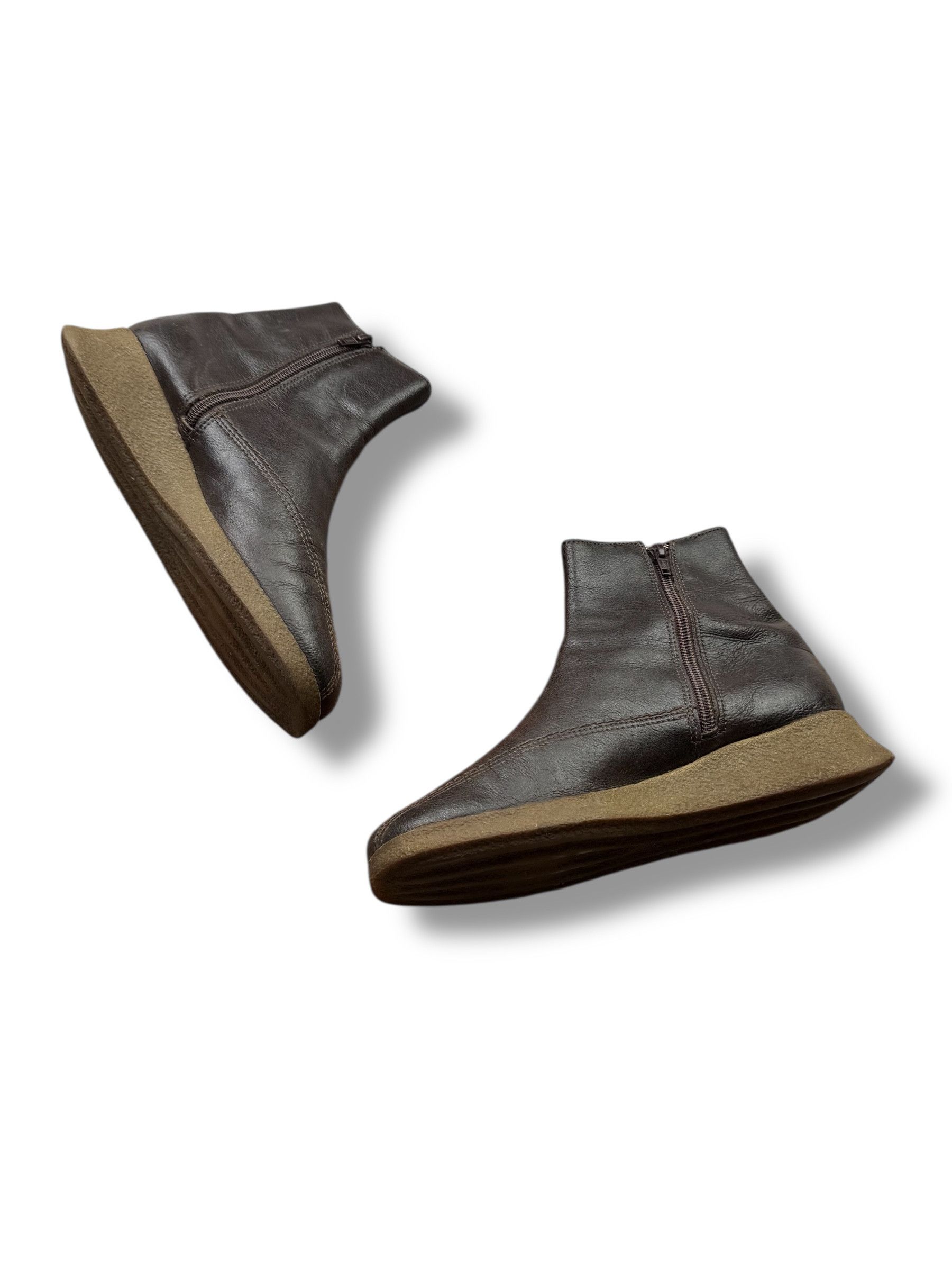 Vintage Y2K Leather Boots (V50) Size US 8 / IT 38 - 2 Thumbnail