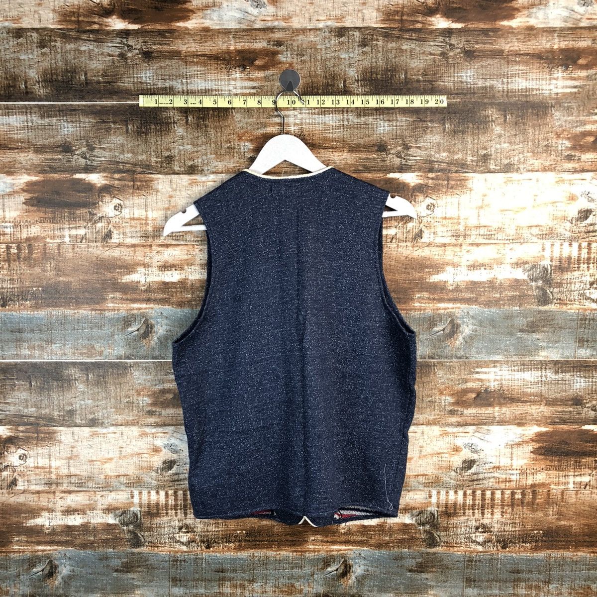 Homespun Knitwear × Japanese Brand × Vintage Pinc Ponc Blue vintage Vest #A1283 Size M / US 6-8 / IT 42-44 - 12 Thumbnail