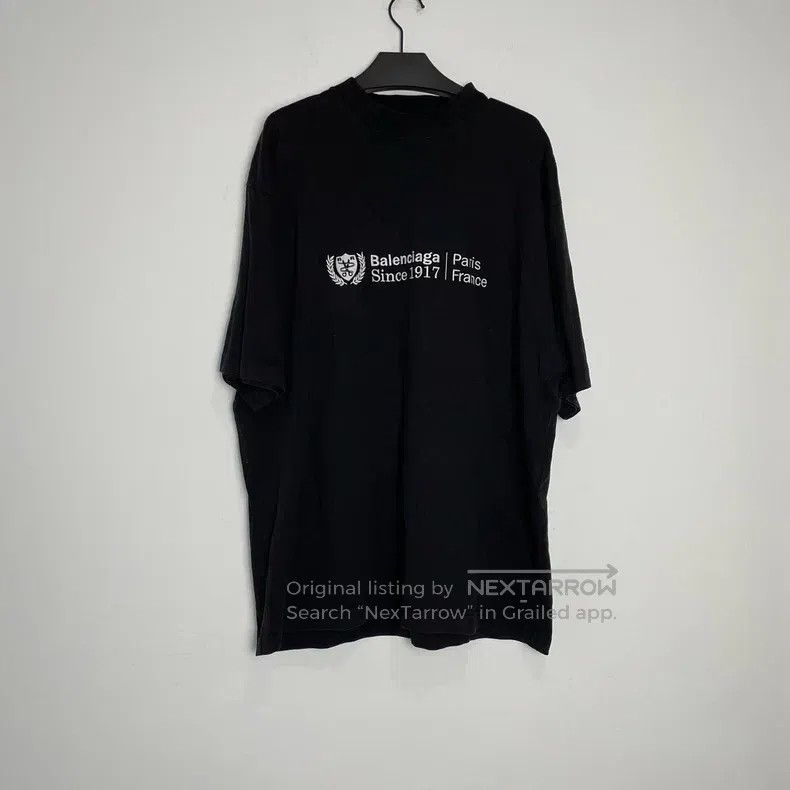 Balenciaga Balenciaga Logo letter print short-sleeve crew neck T-shir Size US M / EU 48-50 / 2 - 1 Thumbnail