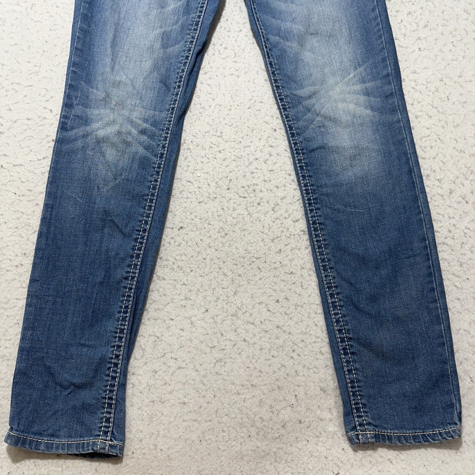 Request Jeans Request Jeans 32x30 Y2K Low Rise Blue Embellished Pocket Size 32" / US 10 / IT 46 - 5 Thumbnail