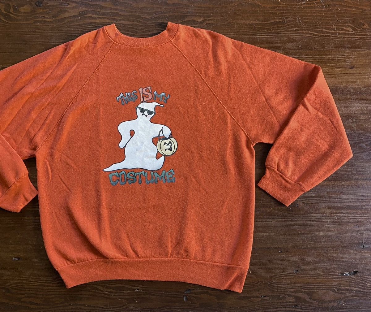 Tultex Vintage 90’s My Costume Halloween Ghost Crewneck Sweatshirt Size US L / EU 52-54 / 3 - 1 Thumbnail