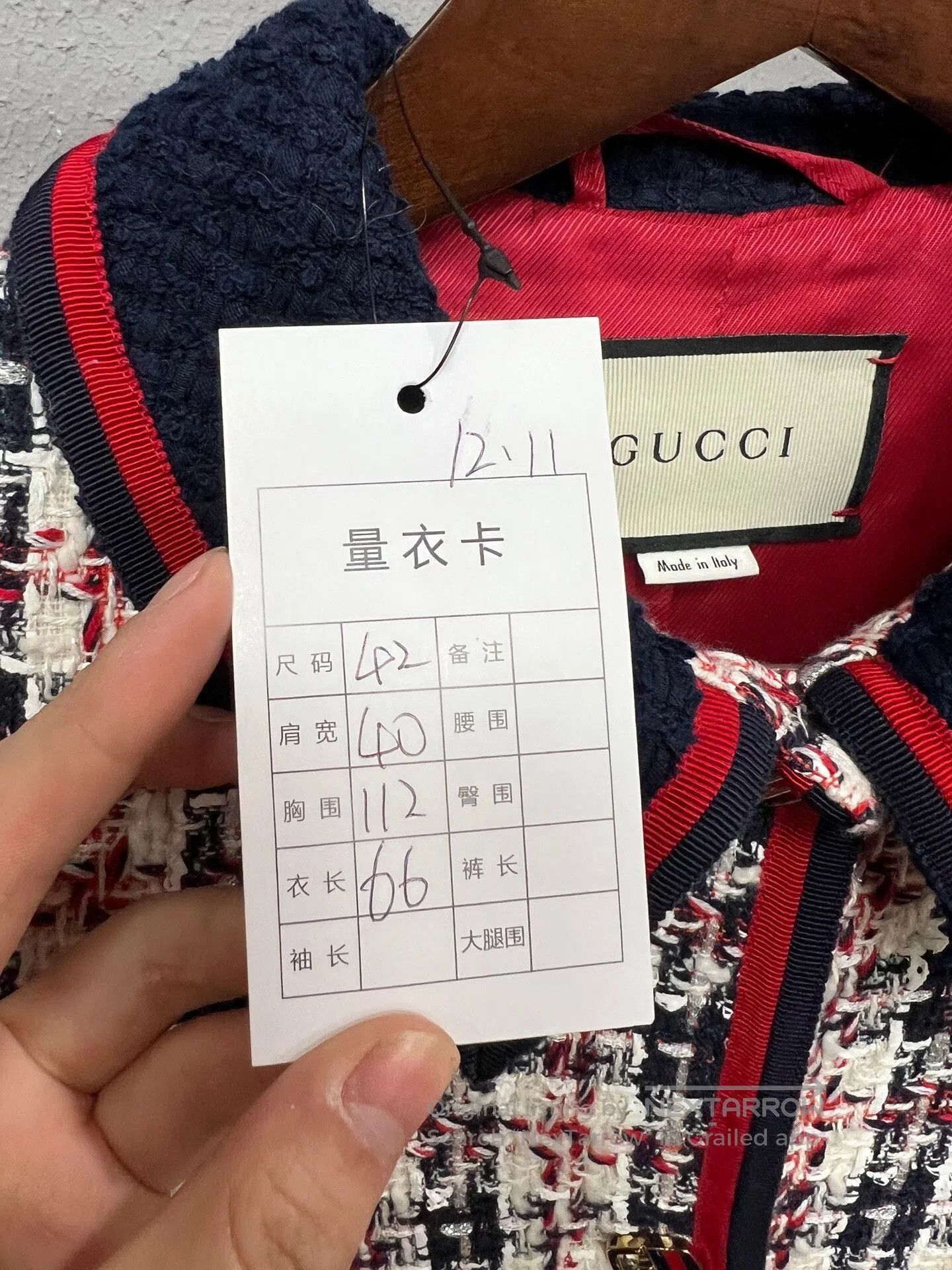 Gucci gucci color-blocked plaid wool coat. Size M / US 6-8 / IT 42-44 - 5 Thumbnail