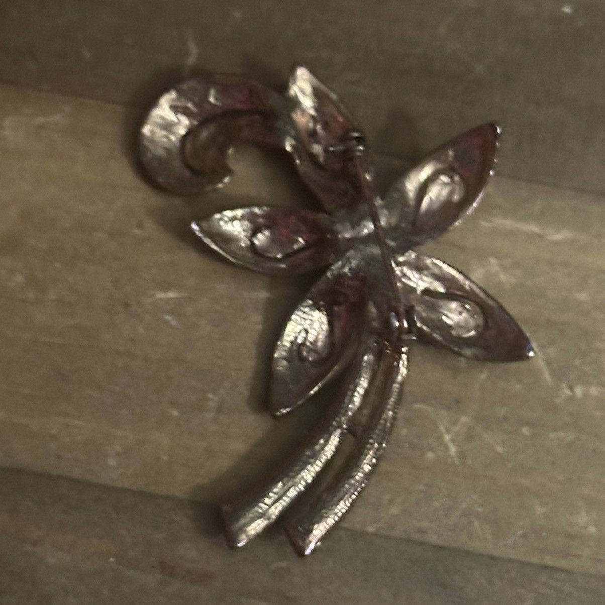 Vintage Gold tone fancy flower marcasite brooch Size ONE SIZE - 3 Thumbnail