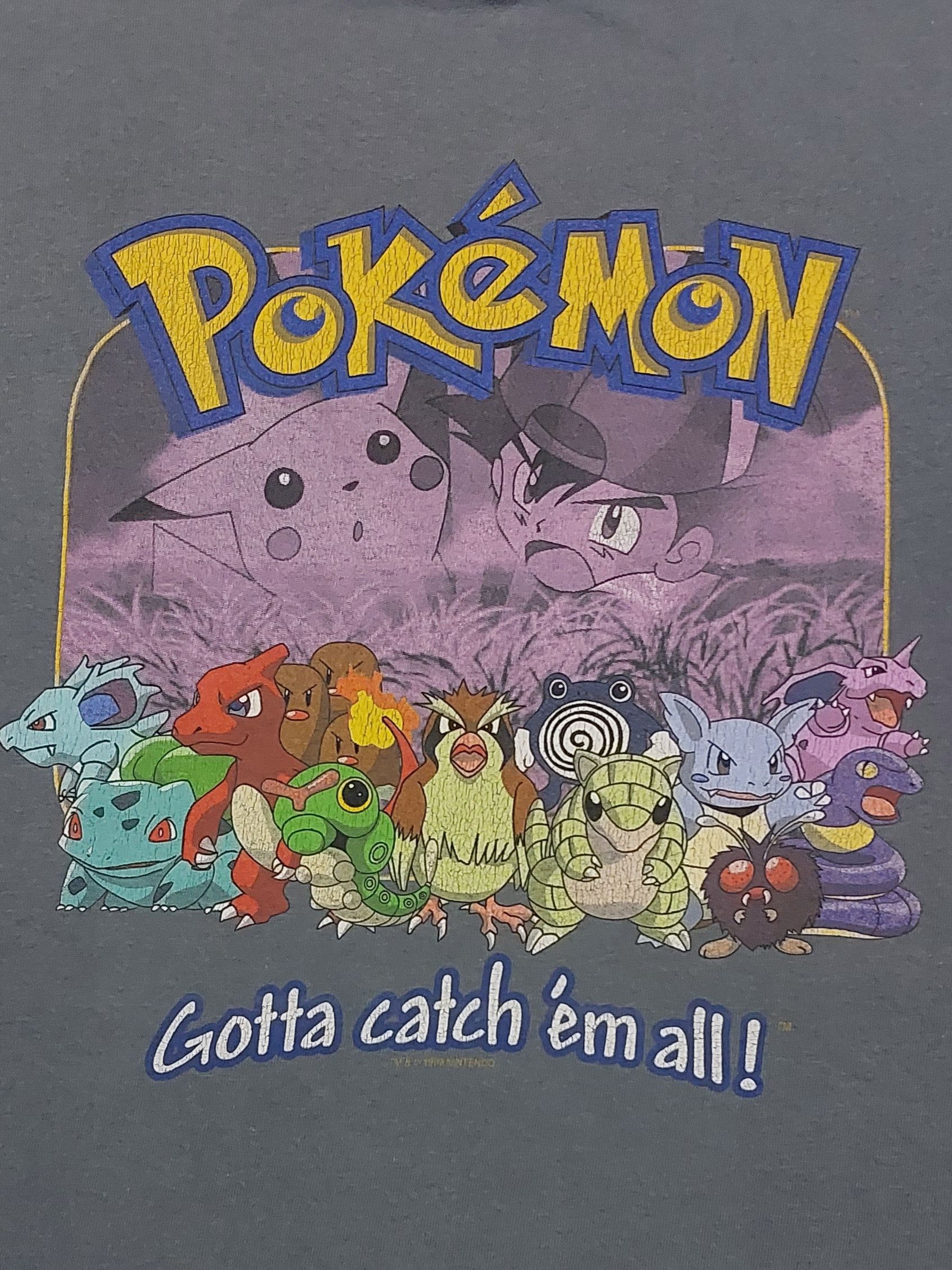 Pokemon Vintage 1999 Nintendo's Pokemon Size US L / EU 52-54 / 3 - 2 Thumbnail