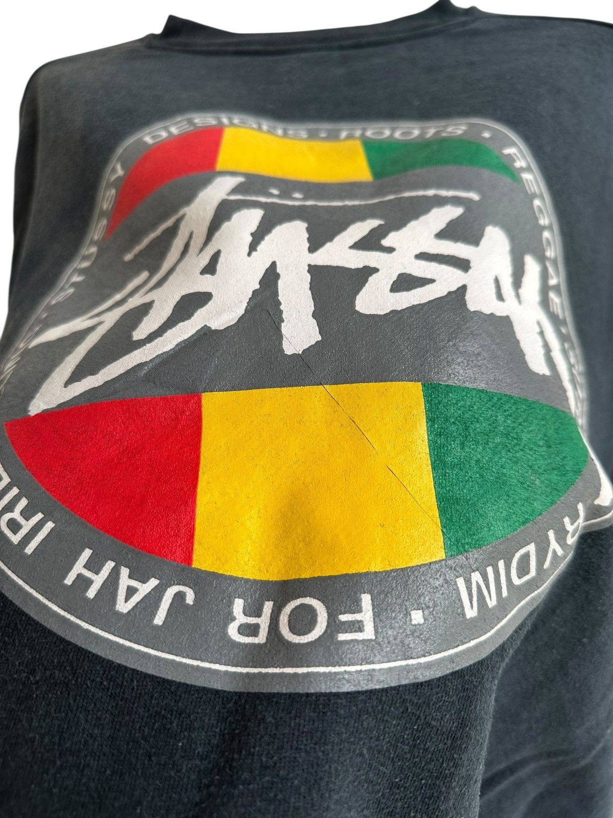 Stussy Vintage Stussy Roots Reggea Sun Faded Sweatshirt Size US L / EU 52-54 / 3 - 5 Thumbnail