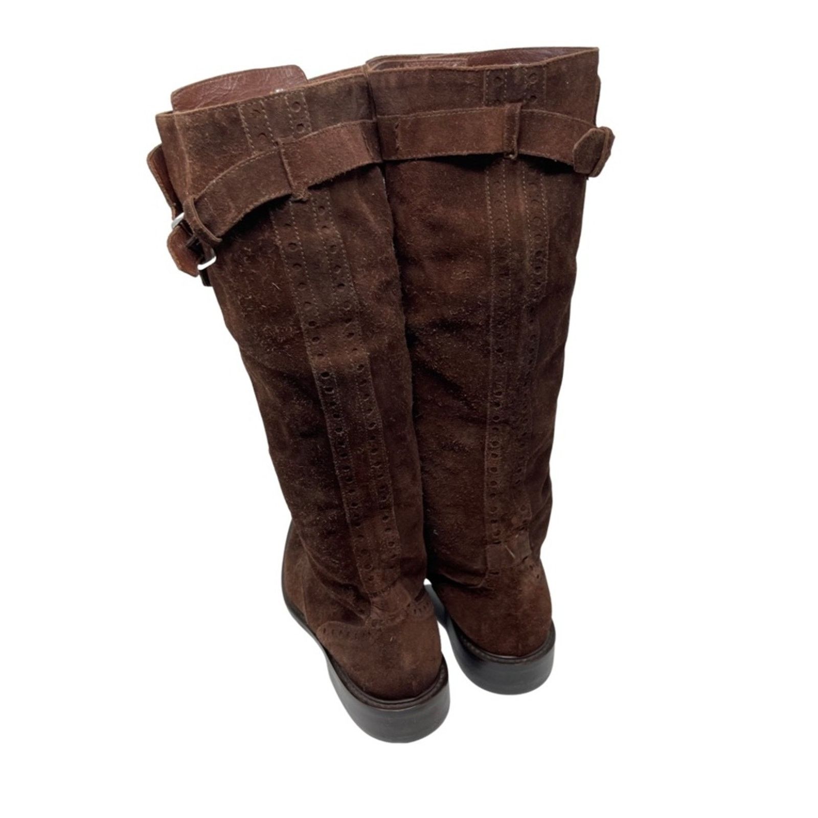 Alberta Ferretti Philosophy Di Alberta Ferretti Brown suede tall boots Size US 8.5 / IT 38.5 - 3 Thumbnail