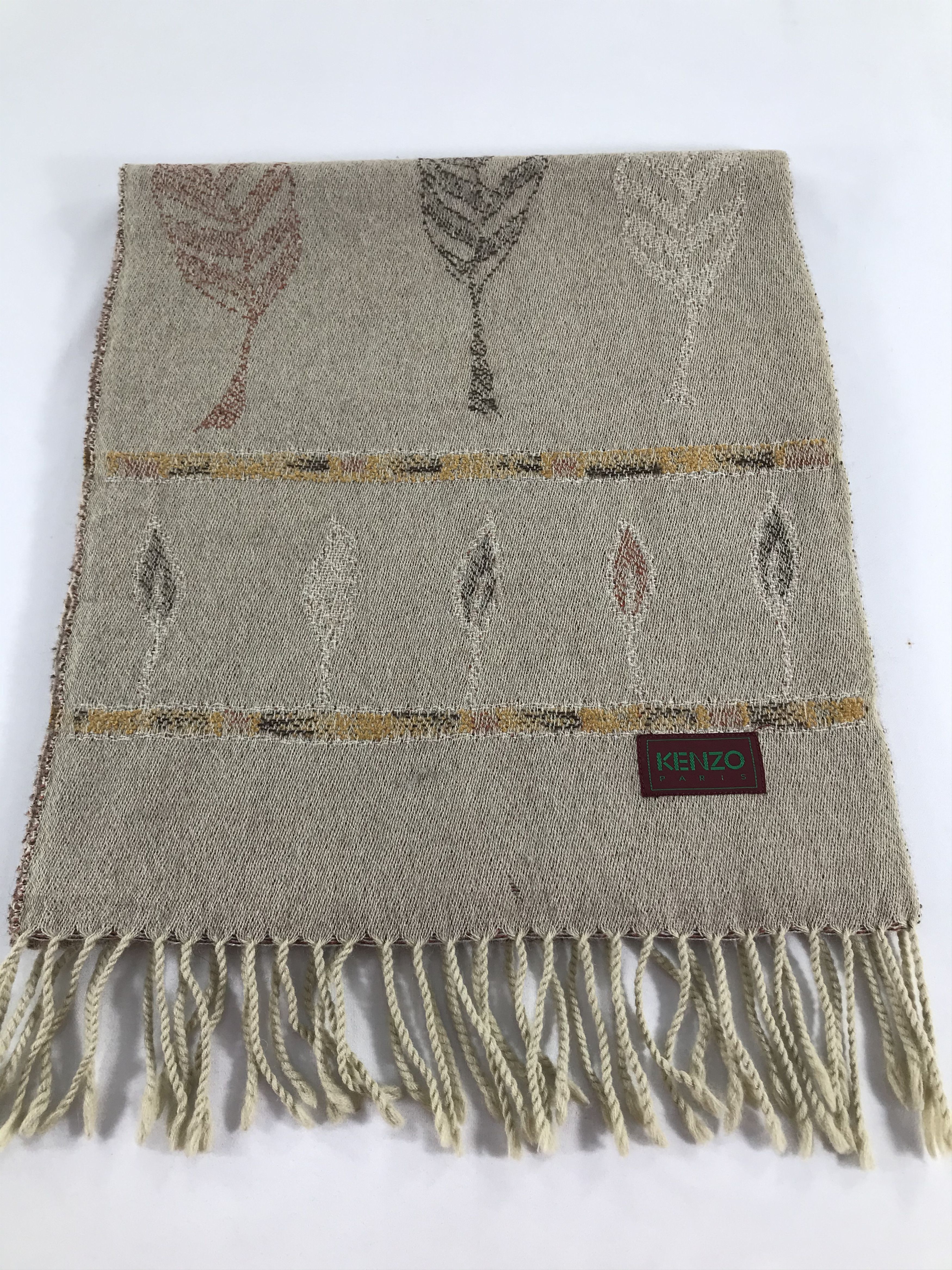 Kenzo Kenzo Wool Scarf Muffler Neckwear V515 Size ONE SIZE - 2 Thumbnail