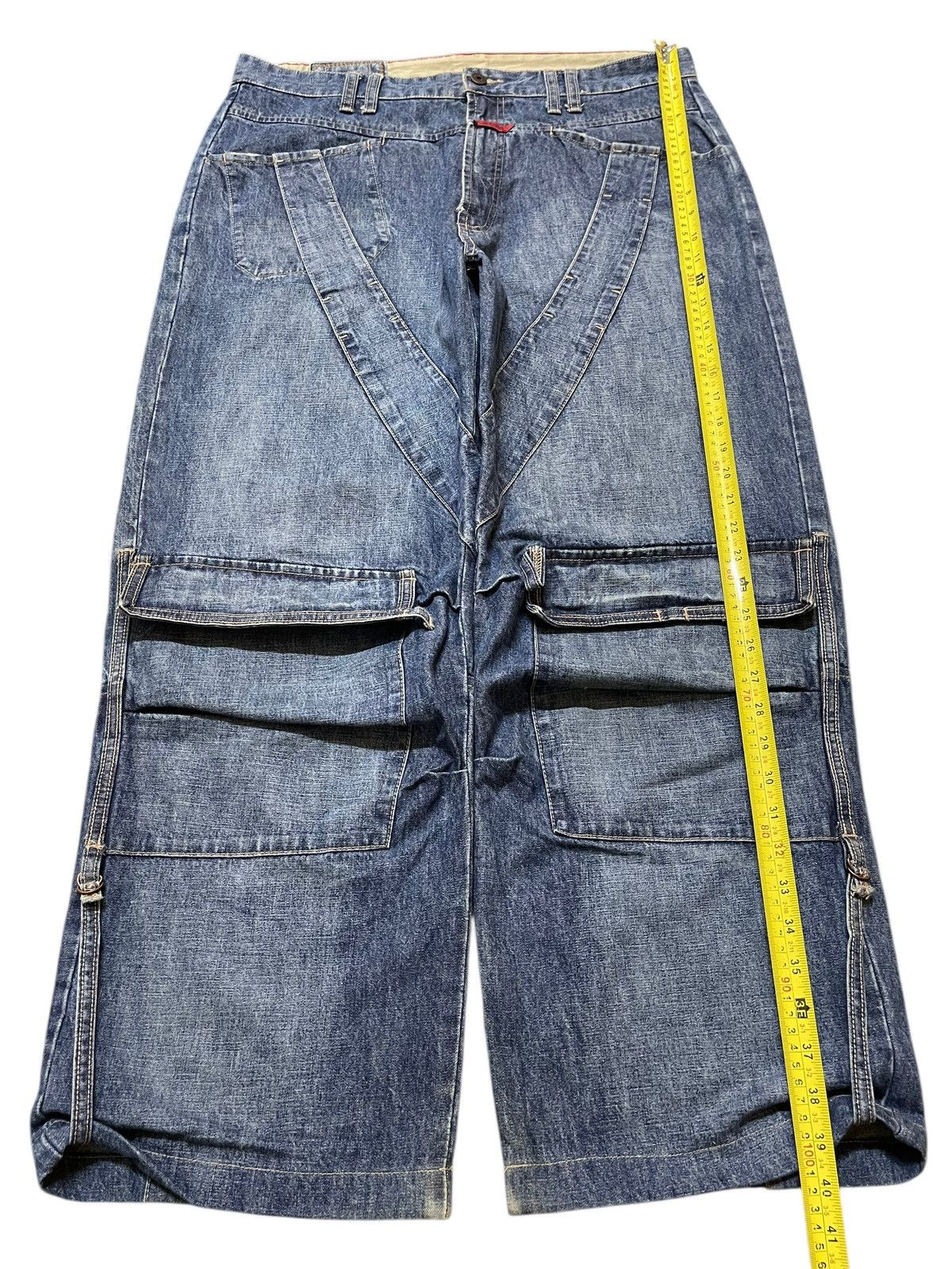 Marithe + Francois Girbaud Vintage Marithe Francois Girbaud Avant Garde Baggy Jeans Size US 36 / EU 52 - 16 Thumbnail