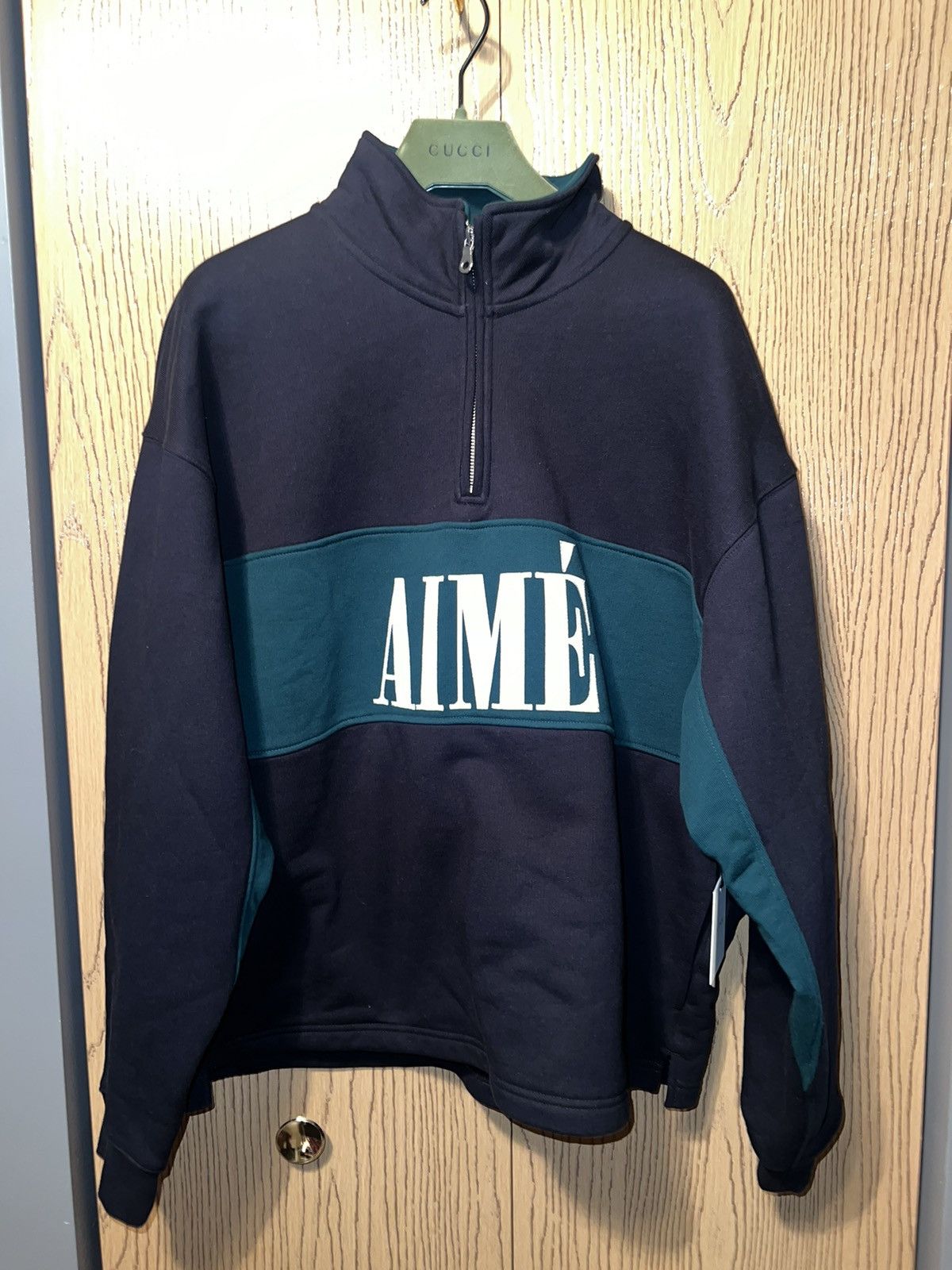 image of Aime Leon Dore Ald Quarter Zip Pullover Size XL in Black, Men's