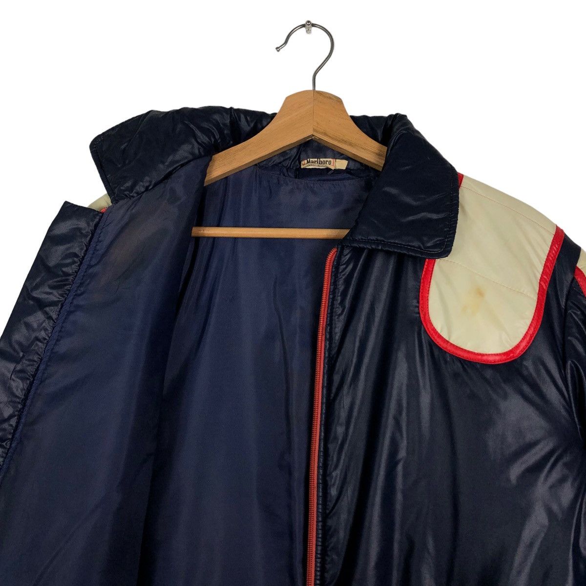 Marlboro 🔥90’s Vintage Bomber Jacket Light Puffer Down Marlboro USA Size US S / EU 44-46 / 1 - 9 Thumbnail