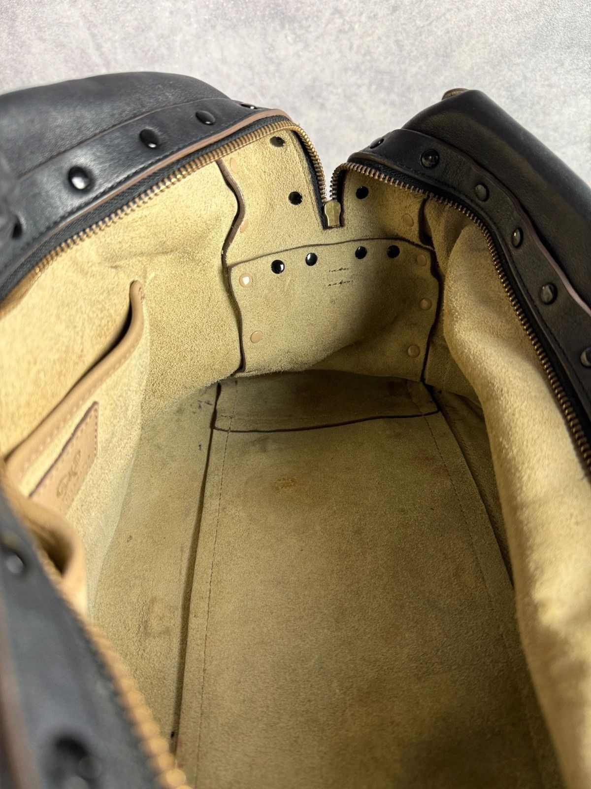 Anya Hindmarch Anya Hindmarch Leather Handbag Brown Black Logo Lock Size ONE SIZE - 17 Thumbnail