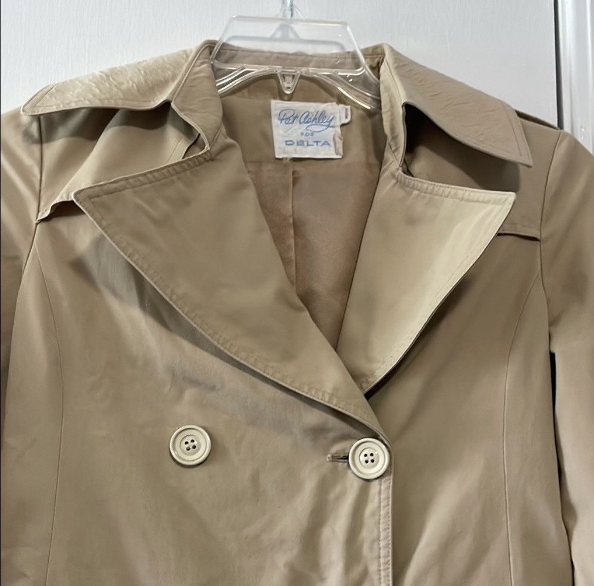 Delta Pat Ashley for Delta Tan Trench Coat Size XS / US 0-2 / IT 36-38 - 4 Thumbnail