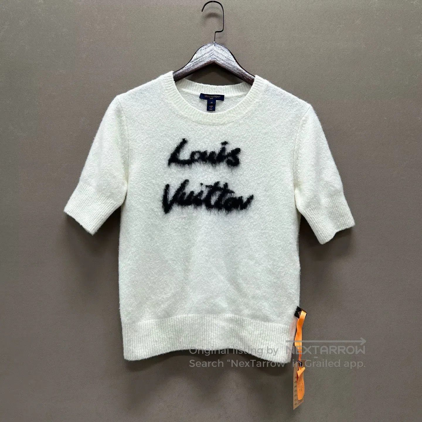 Louis Vuitton Louis Vuitton White Logo Cashmere Sweater. Size US M / EU 48-50 / 2 - 1 Thumbnail