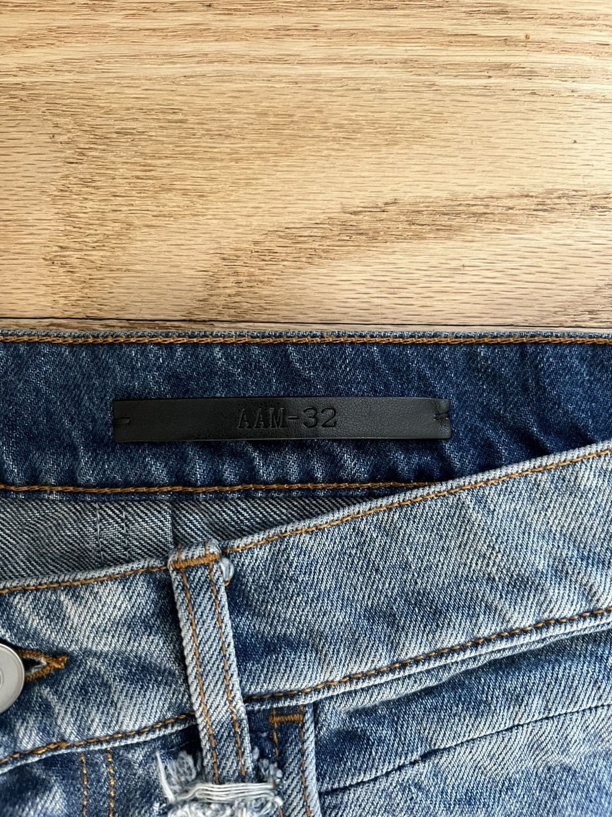1017 ALYX 9SM × Blackmeans 1017 ALYX 9SM distressed straight-leg jeans Size US 32 / EU 48 - 2 Thumbnail