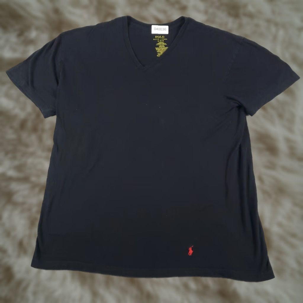 Polo Ralph Lauren Polo Ralph Lauren T Shirt Mens XL Black Pony Tee Short Sleeve Crew Neck Cotton Logo Classic American 90s Mens Size US XL / EU 56 / 4 - 1 Thumbnail