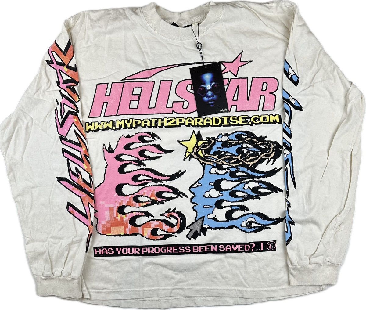 HELLSTAR Hellstar Pixel Long Sleeve T-shirt Size US XL / EU 56 / 4 - 1 Thumbnail