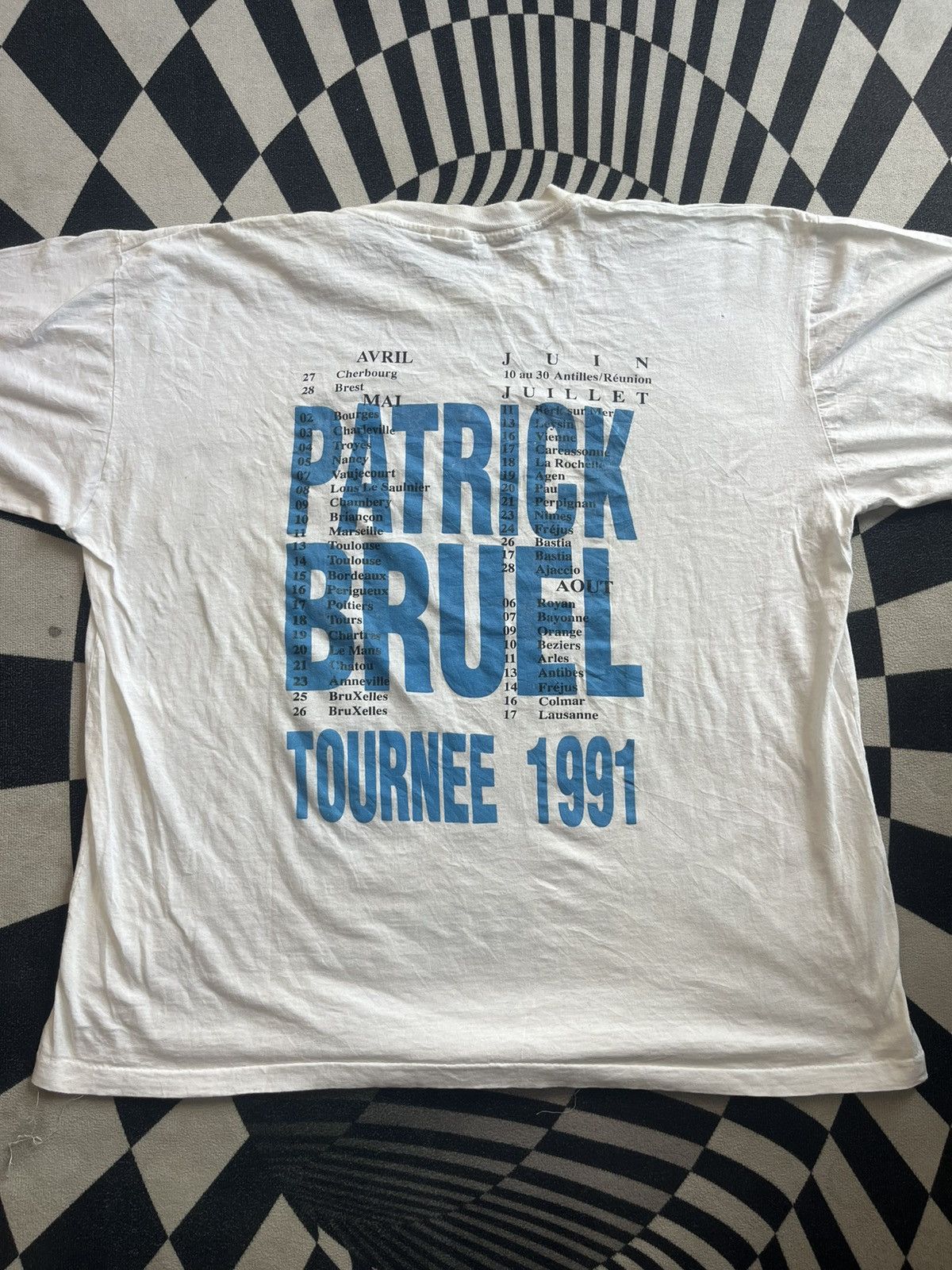 Band Tees Vintage Patrick Bruel TOURNEE 1991’s Tshirt Size US XXL / EU 58 / 5 - 8 Thumbnail