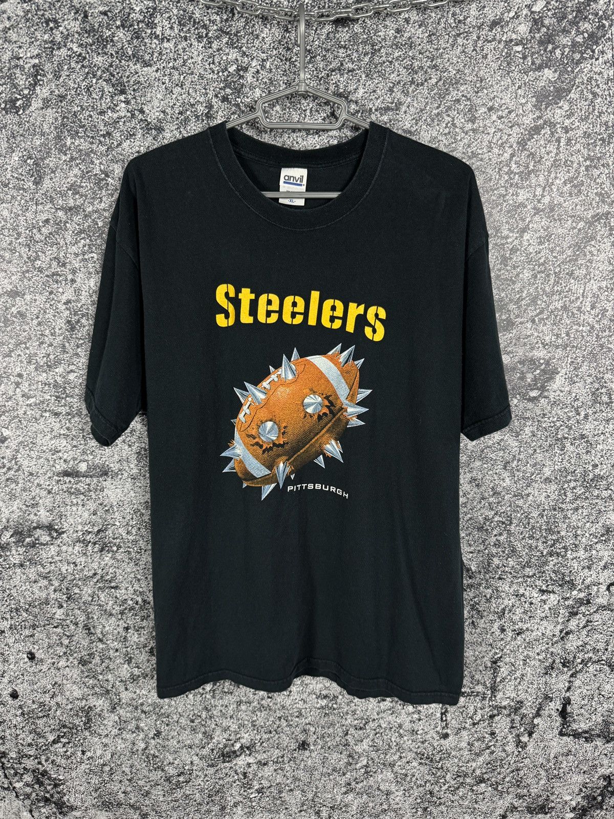 NFL Men’s Steelers Pittsburgh NFL Vintage T-Shirt Size XL Size US XL / EU 56 / 4 - 1 Thumbnail