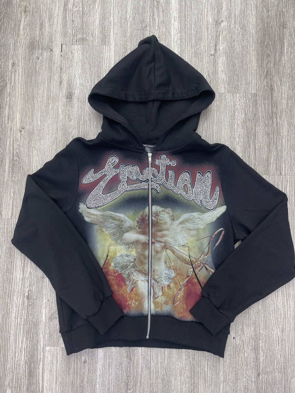 Other Mixed Emotions Angel zip up hoodie black/red Size US S / EU 44-46 / 1 - 1 Thumbnail