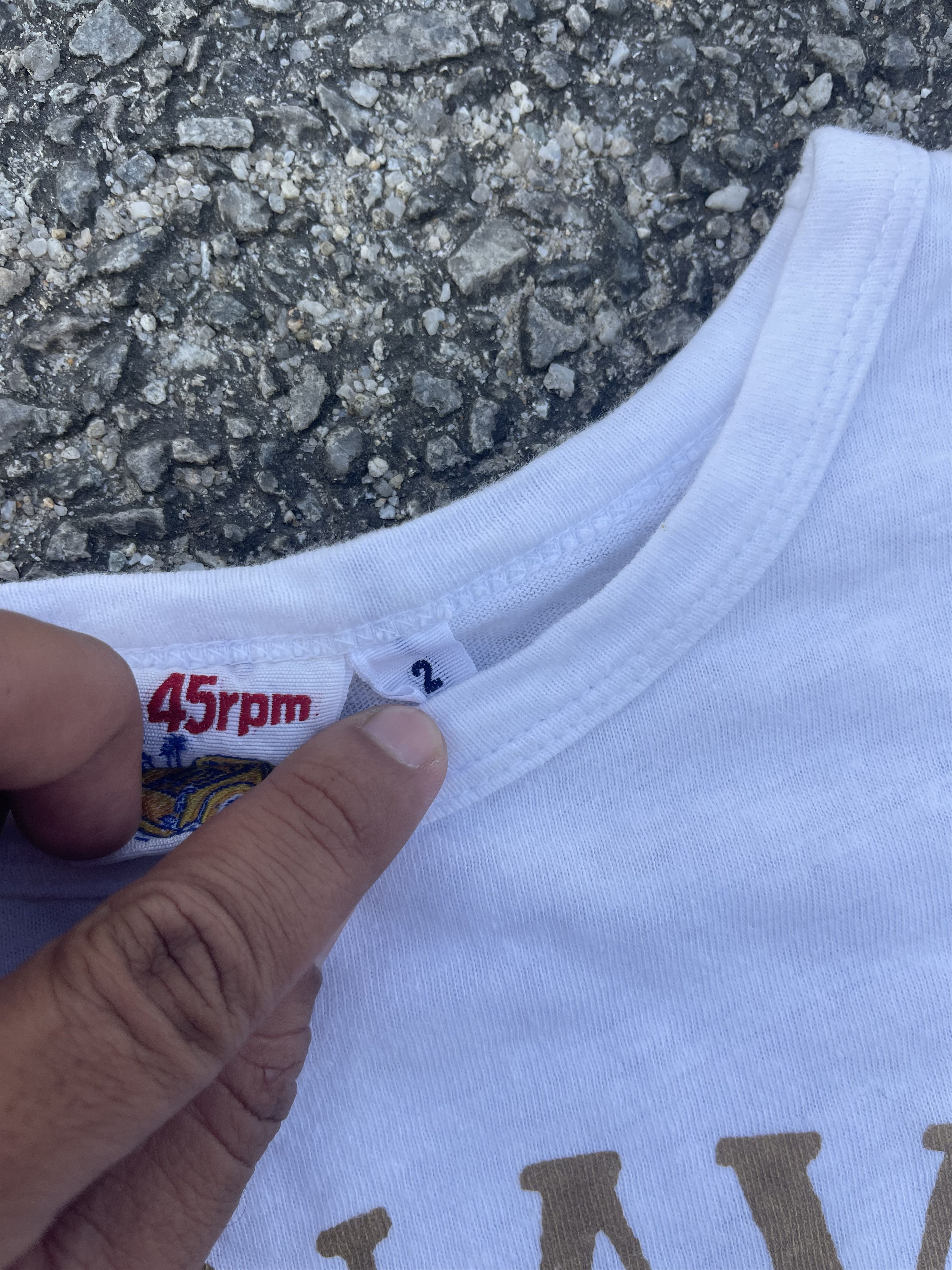 45rpm × Buzz Rickson's 45.NAVY by 45 Rpm White Tee Travis Scott Size US M / EU 48-50 / 2 - 7 Thumbnail