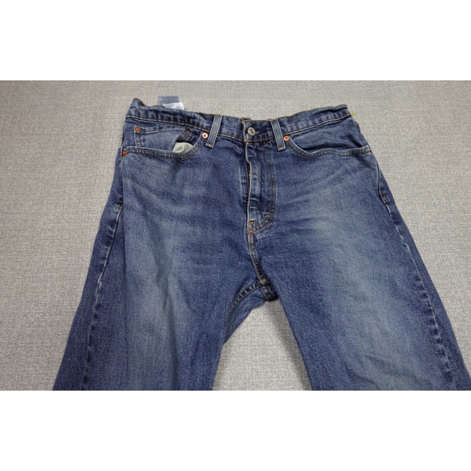 Levi's Levi's 505 Jeans Mens 34x30 Blue Regular Straight Dark Wash Rancher Western Fashion Denim Made in USA Mens Size US 34 / EU 50 - 2 Thumbnail