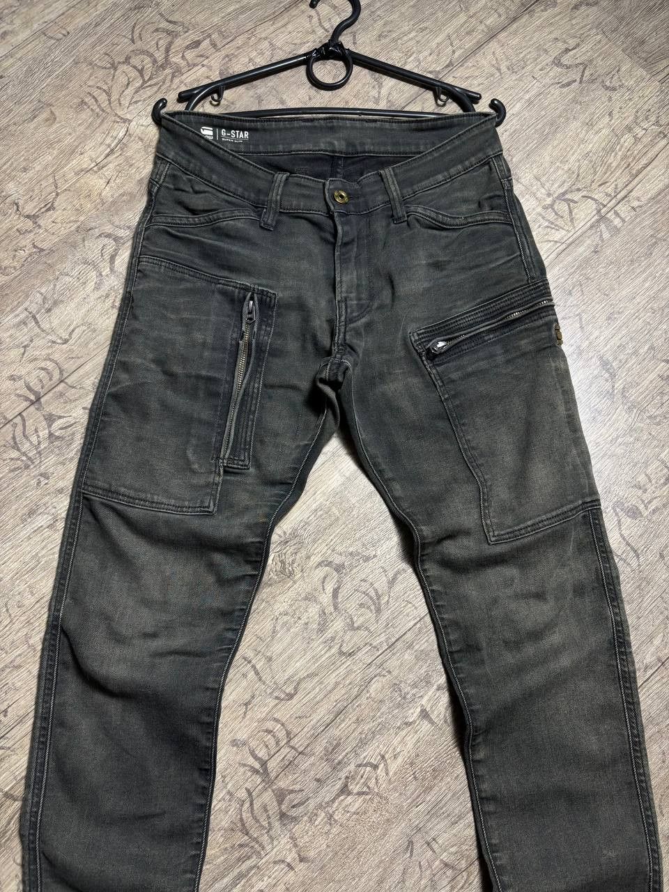 G-Star G-Star CRAZY Skinny Dirty Faded Distressed Jeans Y2K Size US 29 - 4 Thumbnail