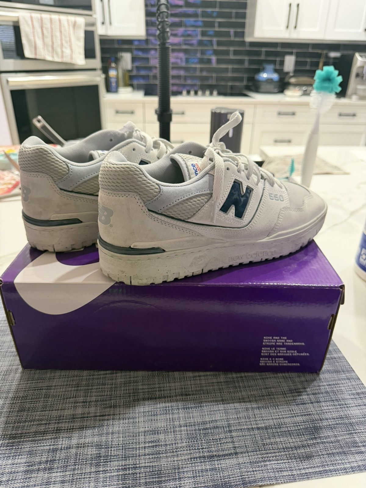 New Balance New Balance 550 Grey Day Size US 9.5 / EU 42-43 - 3 Thumbnail