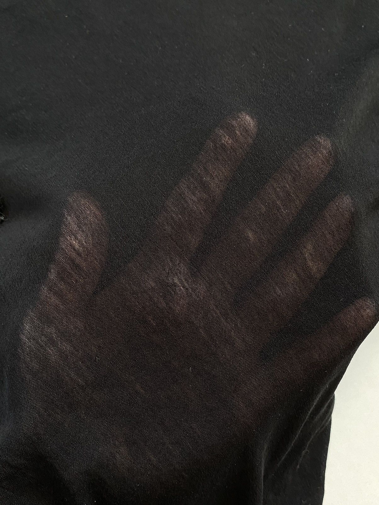 Yohji Yamamoto Vintage 90s Yohji Yamamoto Roll Neck Transparent Mesh Shirt Size S / US 4 / IT 40 - 8 Thumbnail