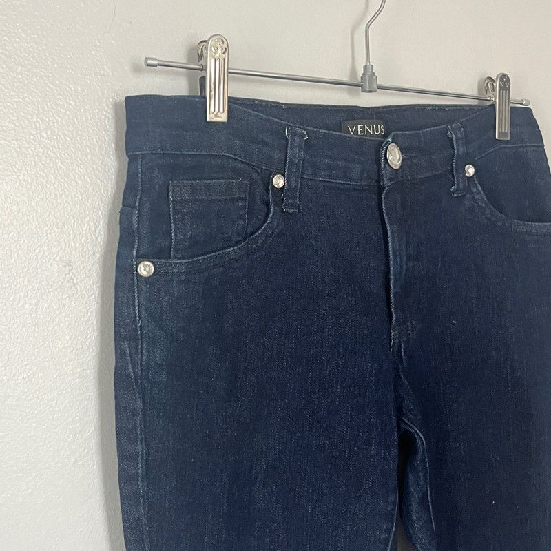 Venus Venus Women's Dark Blue Denim Jeans Medium Small Size 4 Size 30" / US 8 / IT 44 - 3 Thumbnail