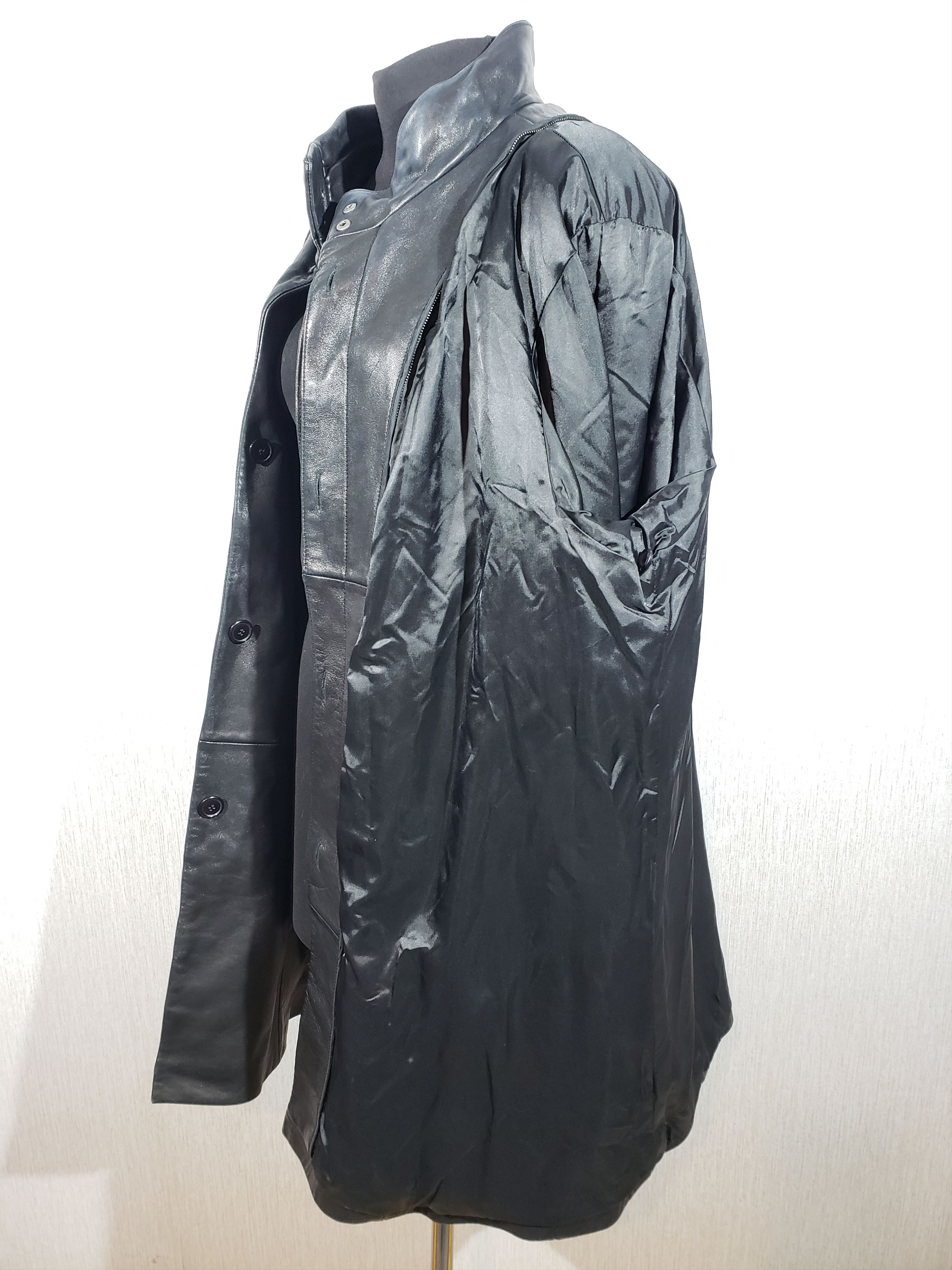 Other Elegant black women's jacket made of genuine leather. Size 3XL / US 20-22 - 10 Thumbnail