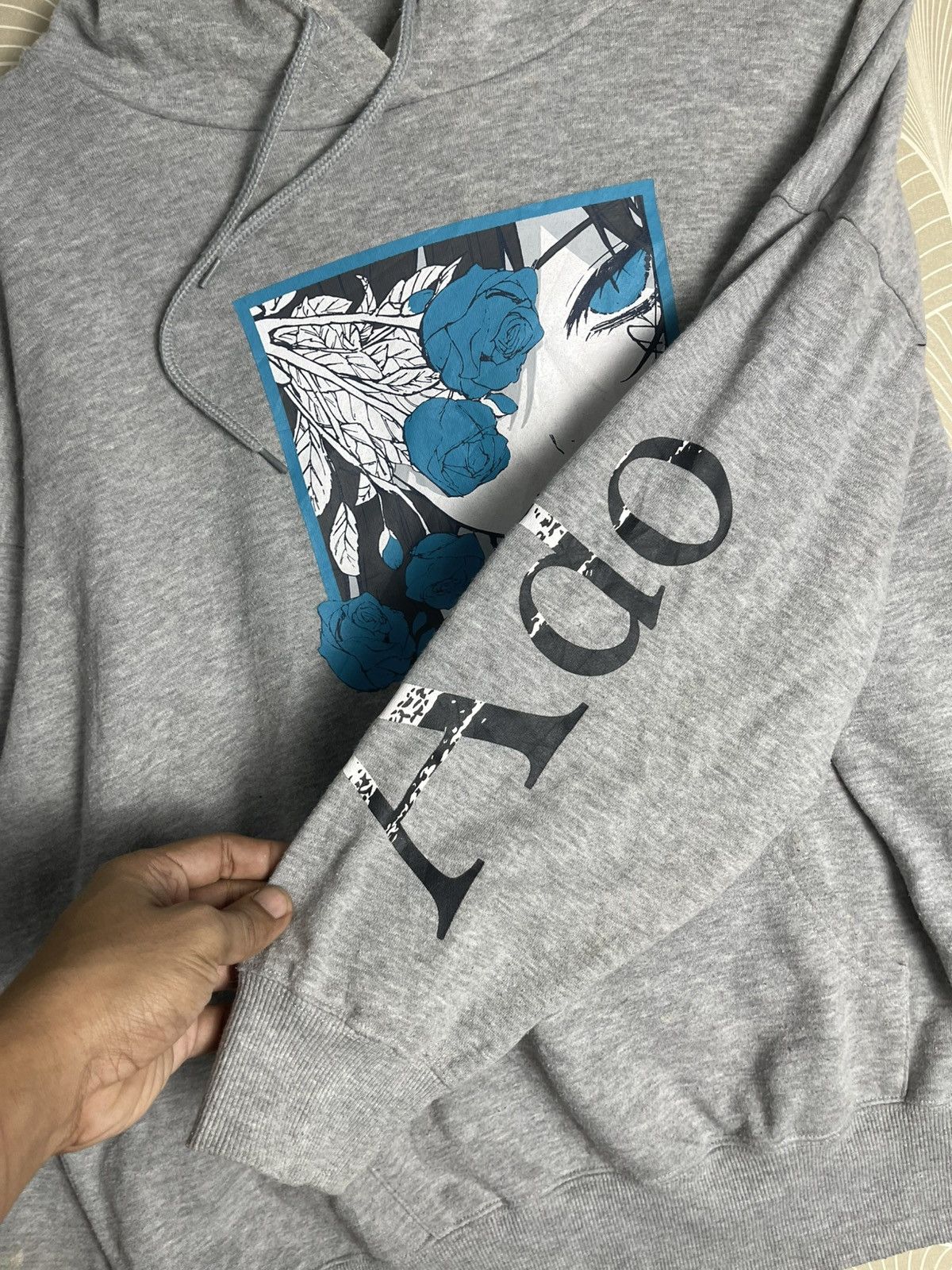 Anime 2000s ADO USSEWA JAPANESE ANIME HOODIE RARE PRINT Size US L / EU 52-54 / 3 - 7 Thumbnail