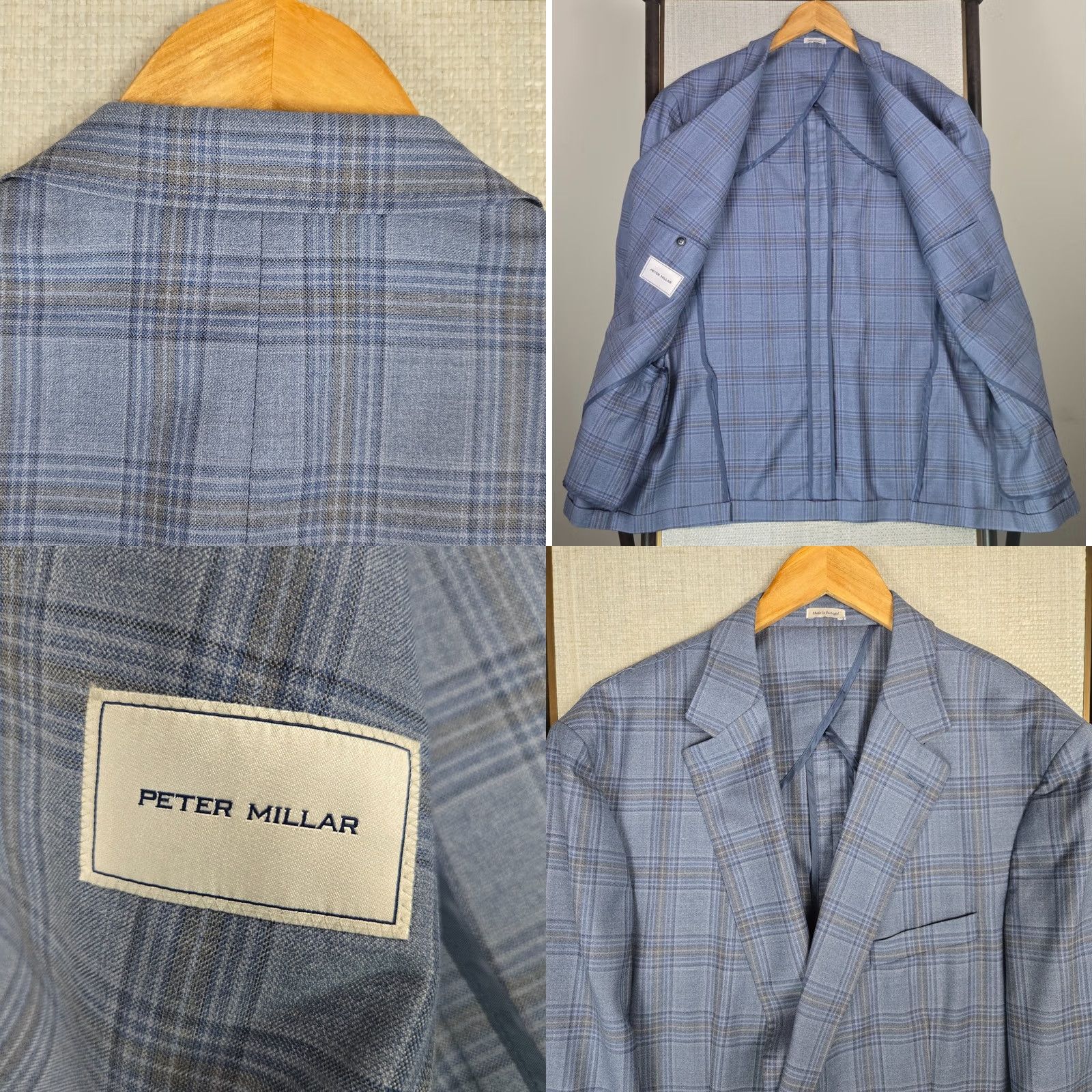 Peter Millar Peter Millar Jacket Blue 48 Wool Unlined Hyperlight Blazer Size 48R - 8 Thumbnail