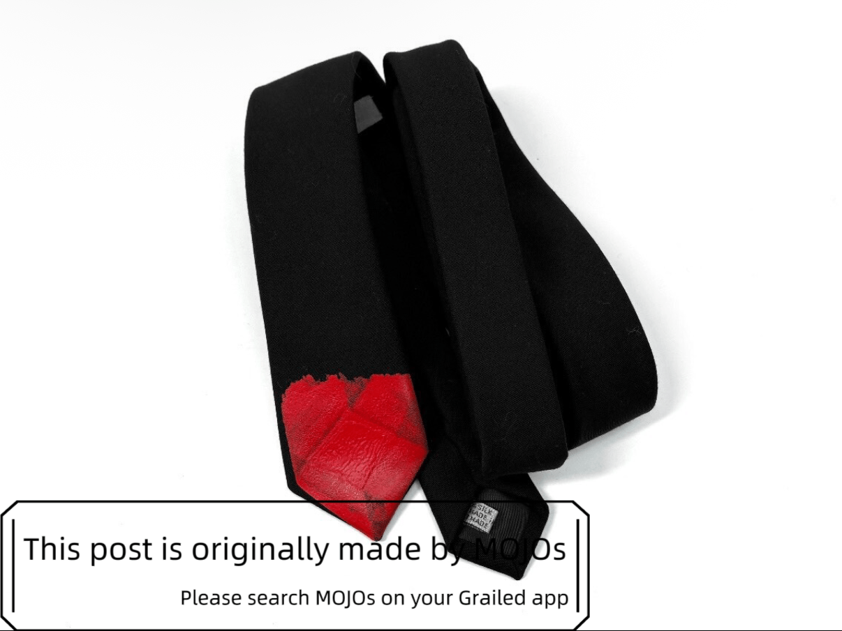 Dior Dior Homme 02SS Red Paint Tie mojos2204 Size ONE SIZE - 4 Thumbnail