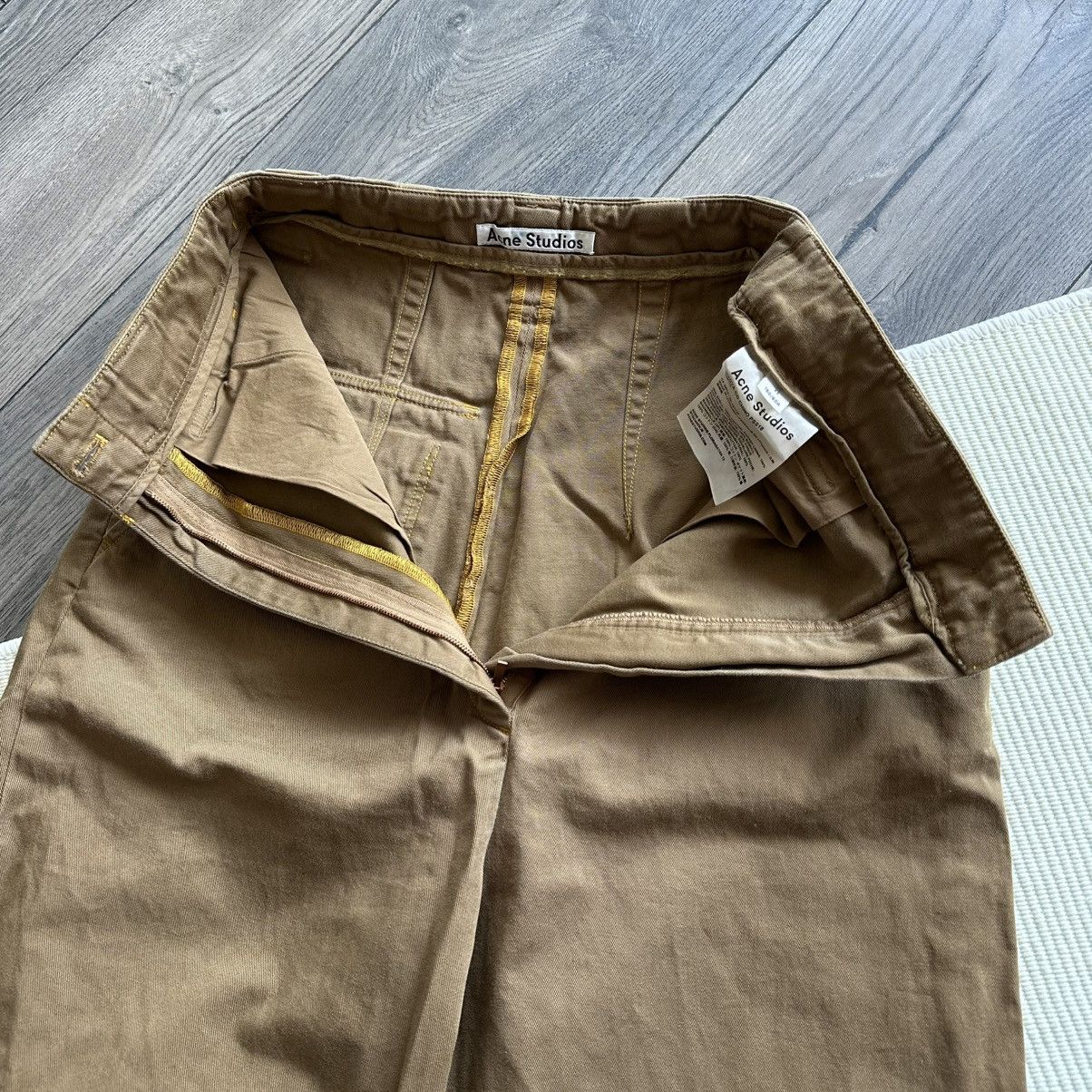 Acne Studios Acne Studios Madya Light Brown Chino Pants Size 23" - 3 Thumbnail