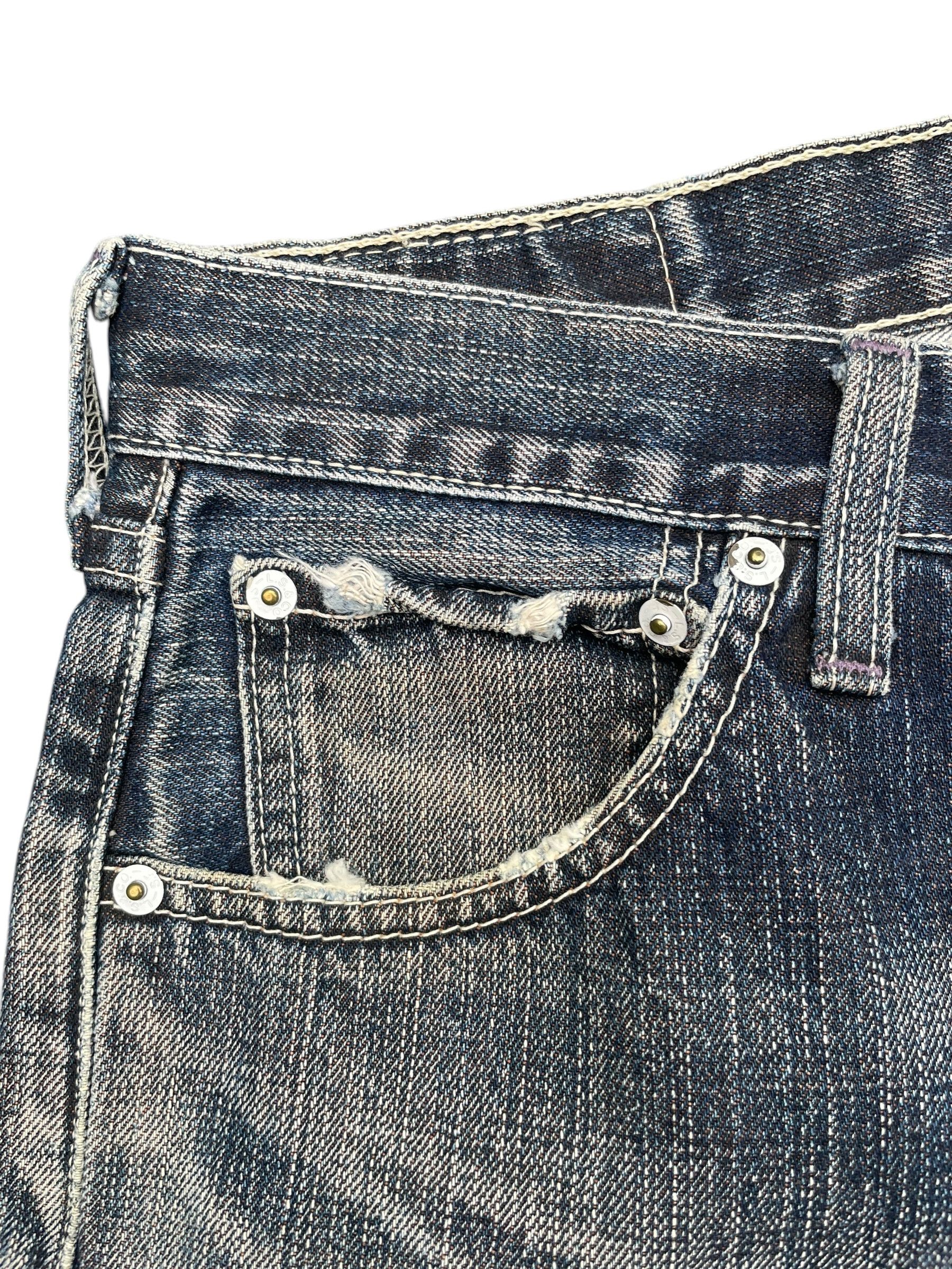 Levi's Vintage Levis 503 Faded Distresed Denim Size US 30 / EU 46 - 4 Thumbnail