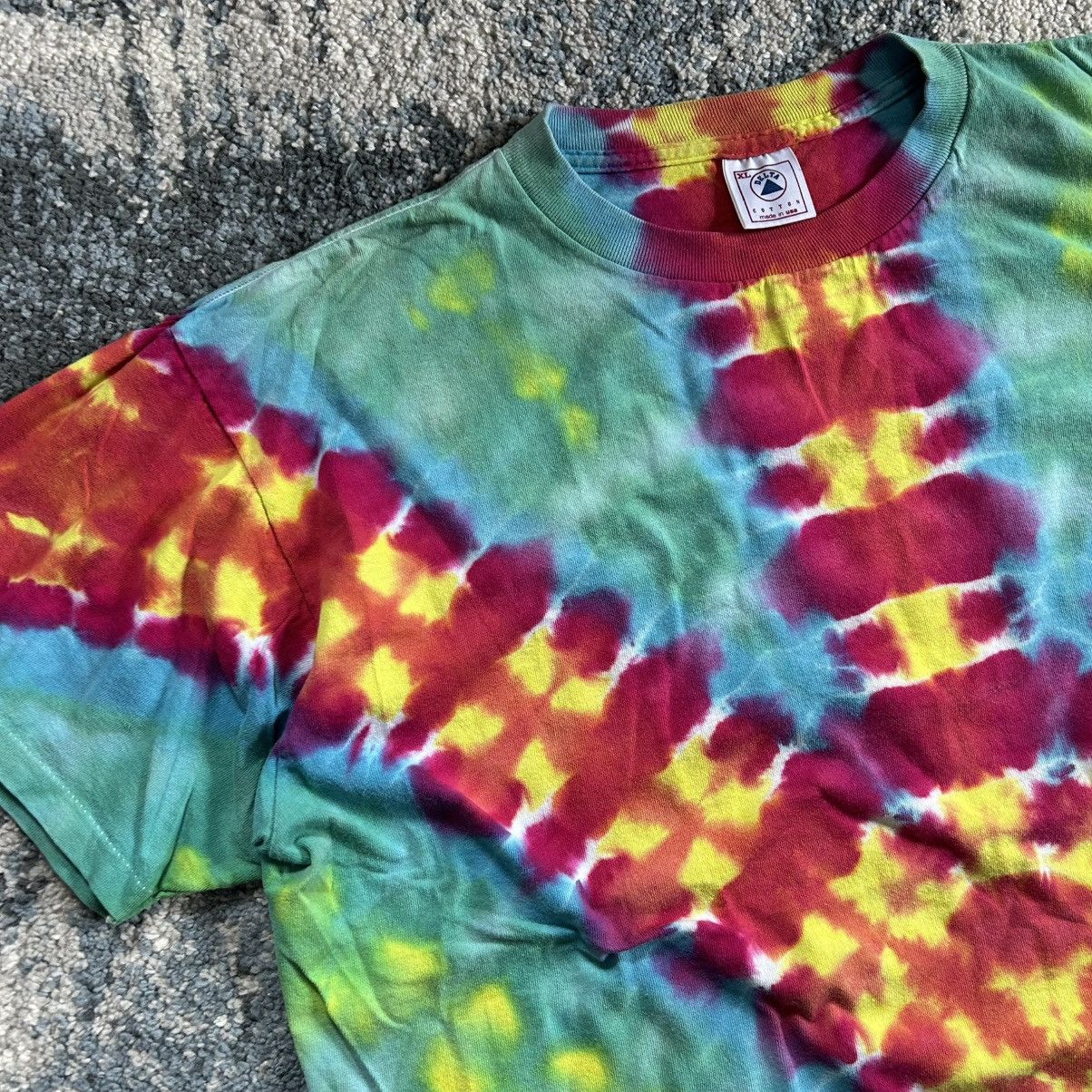 Delta 90s HEAVYWEiGHT SiNGLE STiTCH MADE in USA BRiGHT NEON TiEDYE Size US XL / EU 56 / 4 - 2 Thumbnail