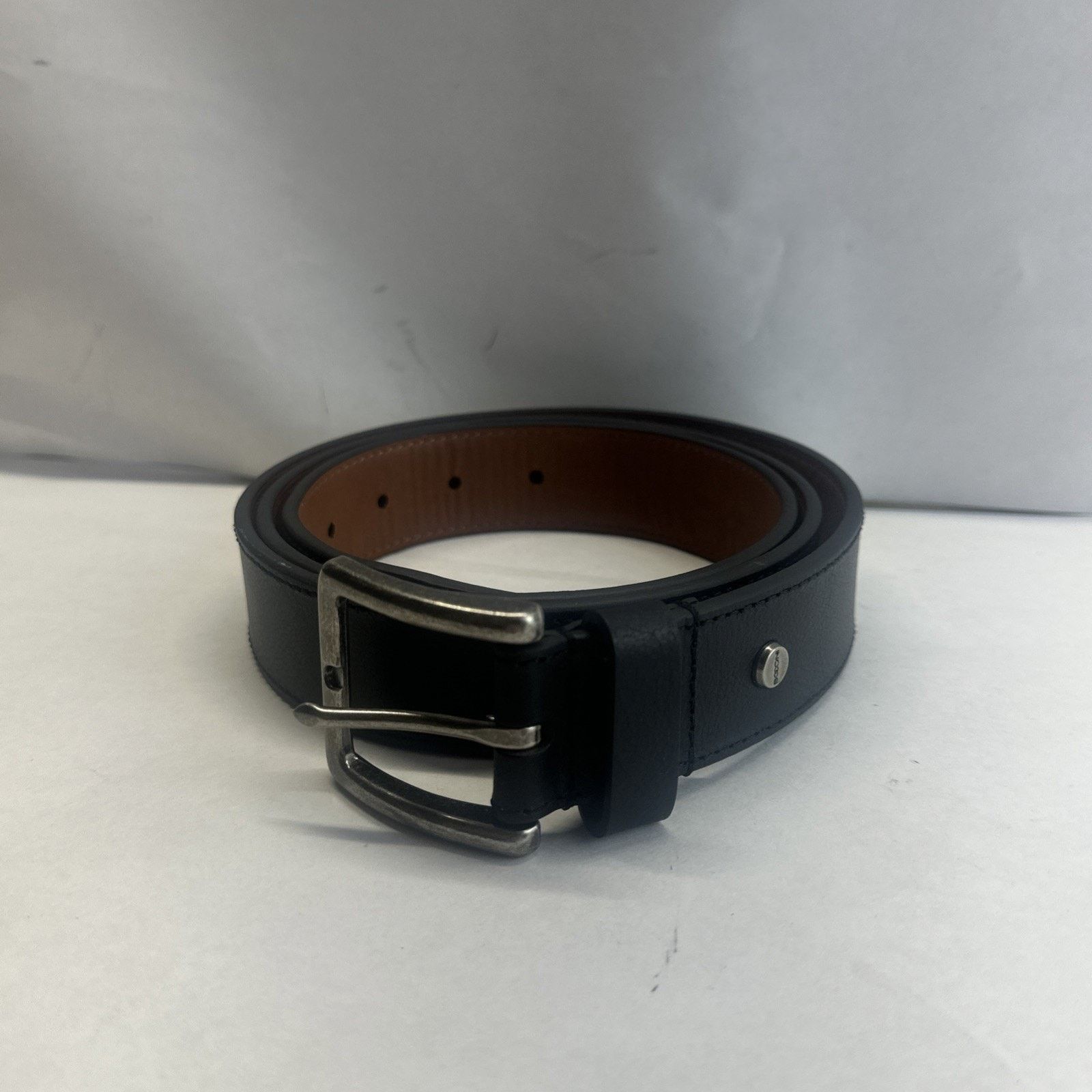& Other Stories Men's BOCONI Dress Belt Black Leather Nashville Size 44/110 Size 44 - 11 Thumbnail