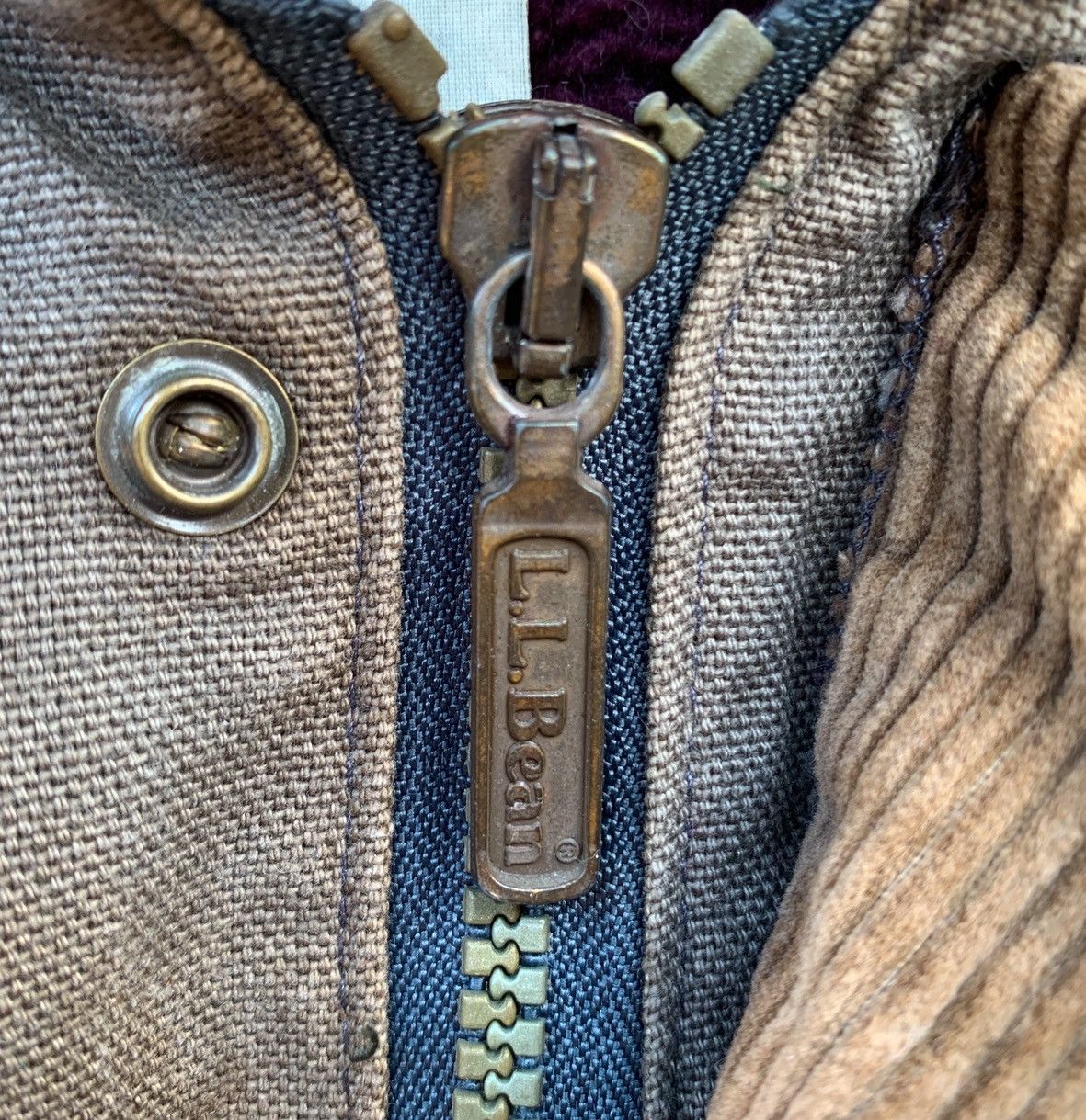 L.L. Bean Vintage Faded 1970s LL Bean Canvas + Chore Shearling Lined Size US L / EU 52-54 / 3 - 12 Thumbnail
