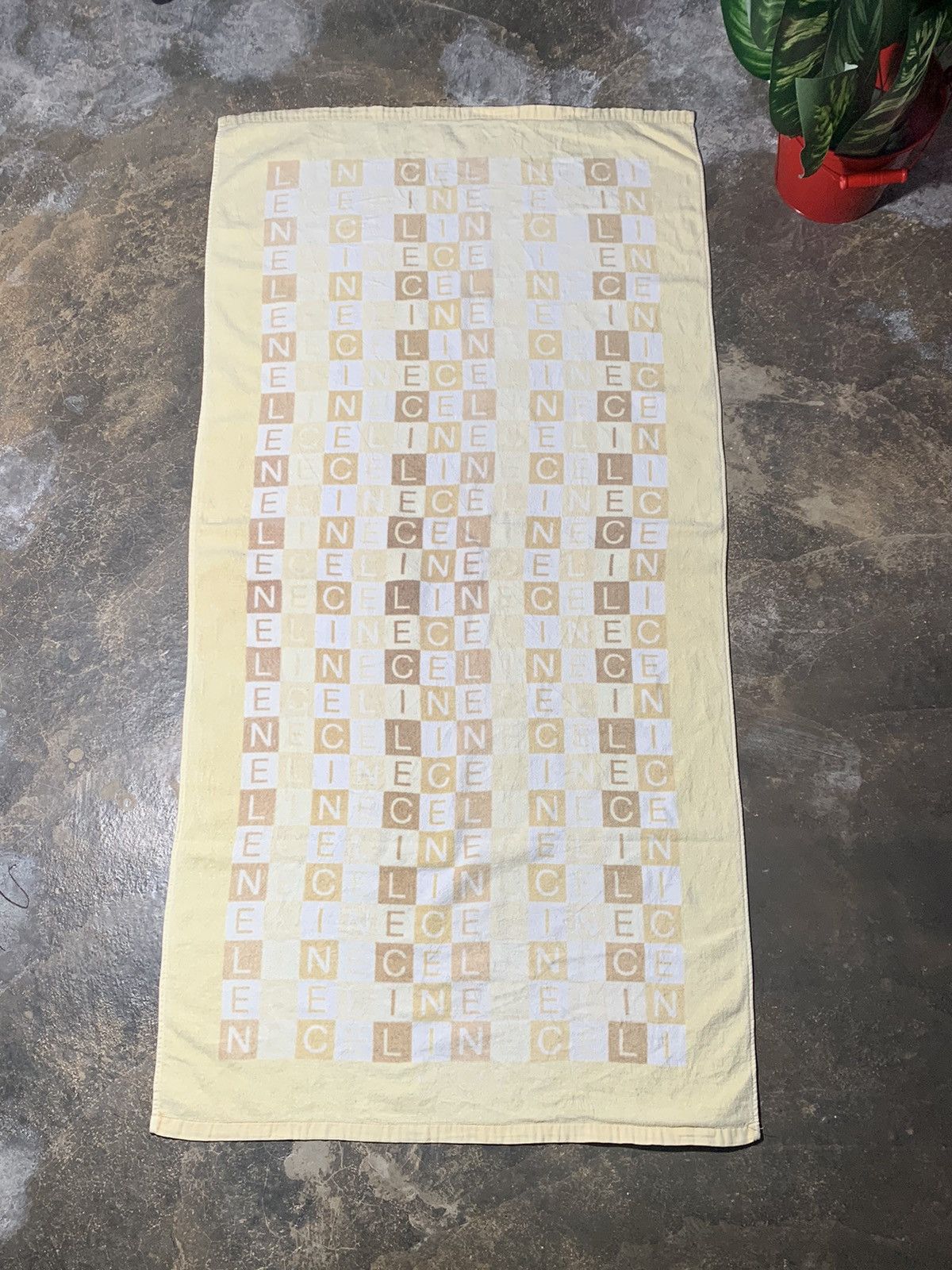 Celine checkered towel