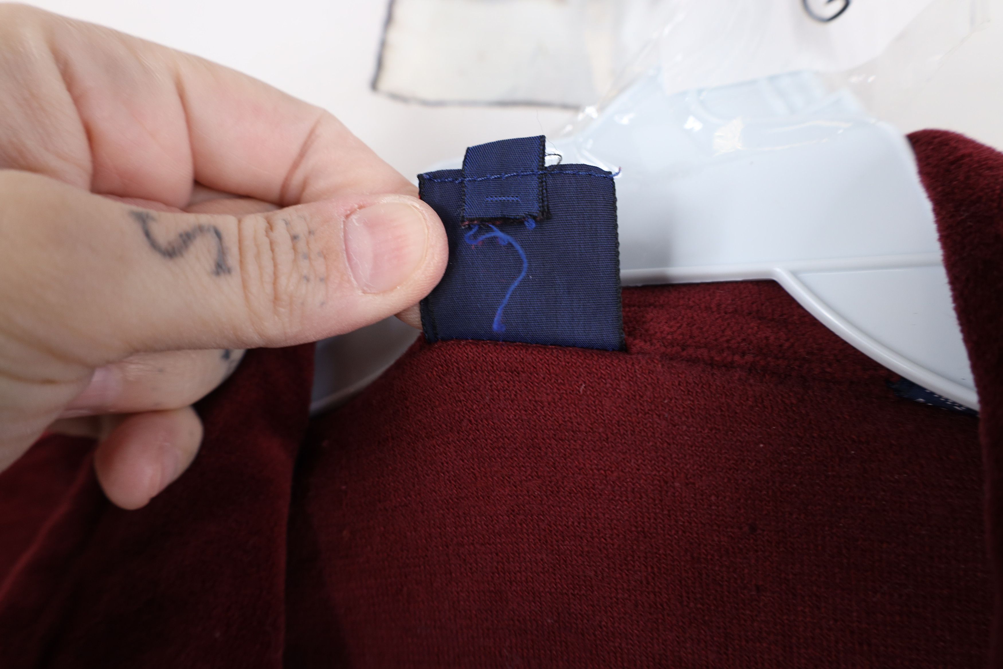 Vintage Vintage 70s Streetwear Velour Collared Long Sleeve Polo Red Size US XL / EU 56 / 4 - 7 Thumbnail