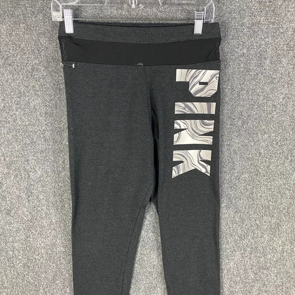Victoria's Secret Victoria's Secret PINK Leggings Women's Medium Cotton Blend Size 28" / US 6 / IT 42 - 2 Thumbnail