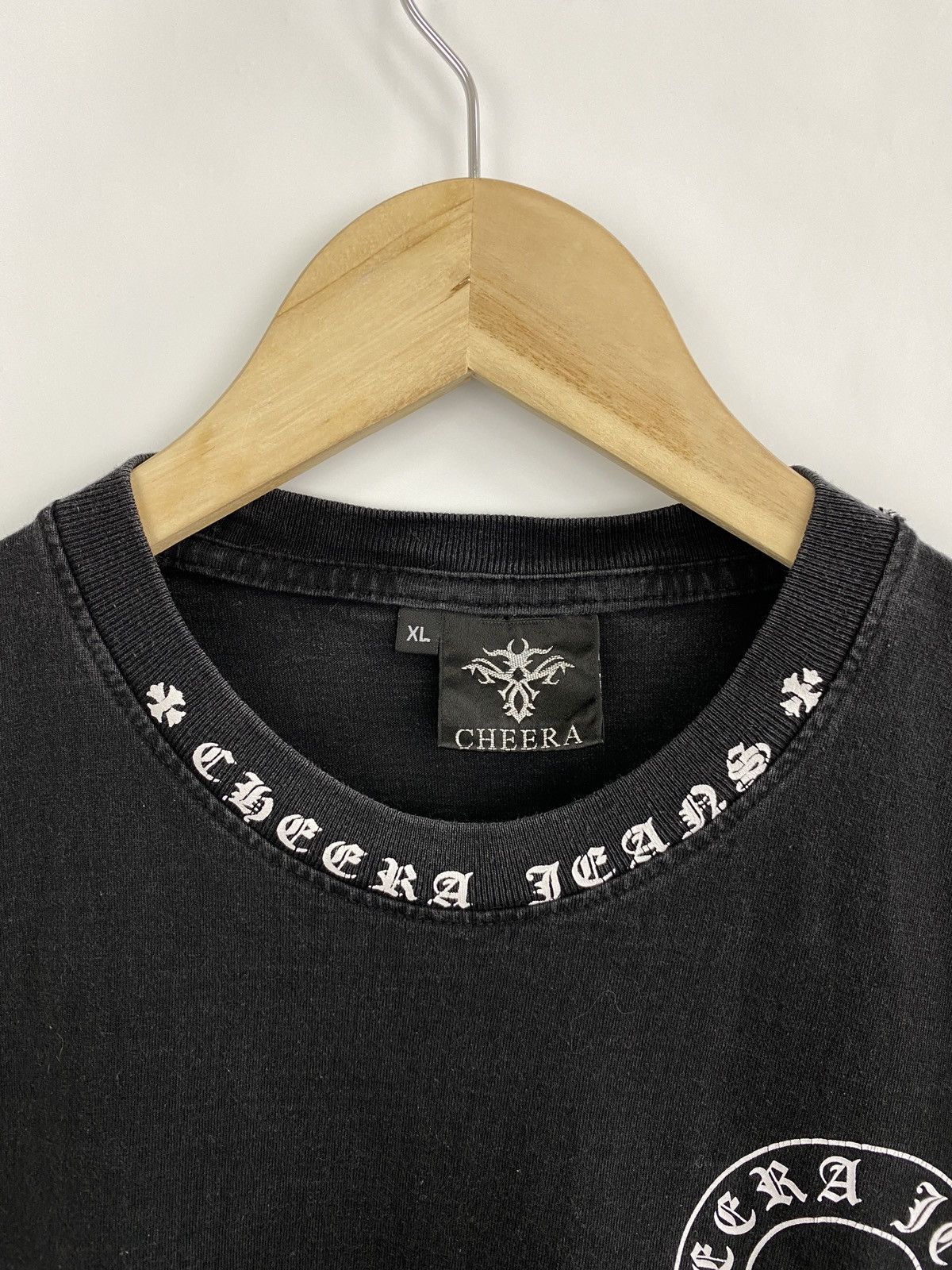 Japanese Brand × Vintage Y2K Cheera Jeans Big Logo Inspired by chrome H T-Shirt Size US L / EU 52-54 / 3 - 11 Thumbnail