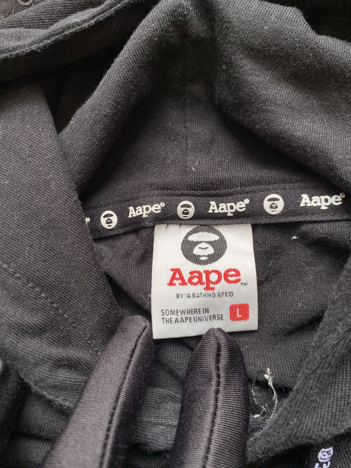 Aape Aape By A Bathing Ape - 1/4 Hoodie Size US L / EU 52-54 / 3 - 9 Thumbnail