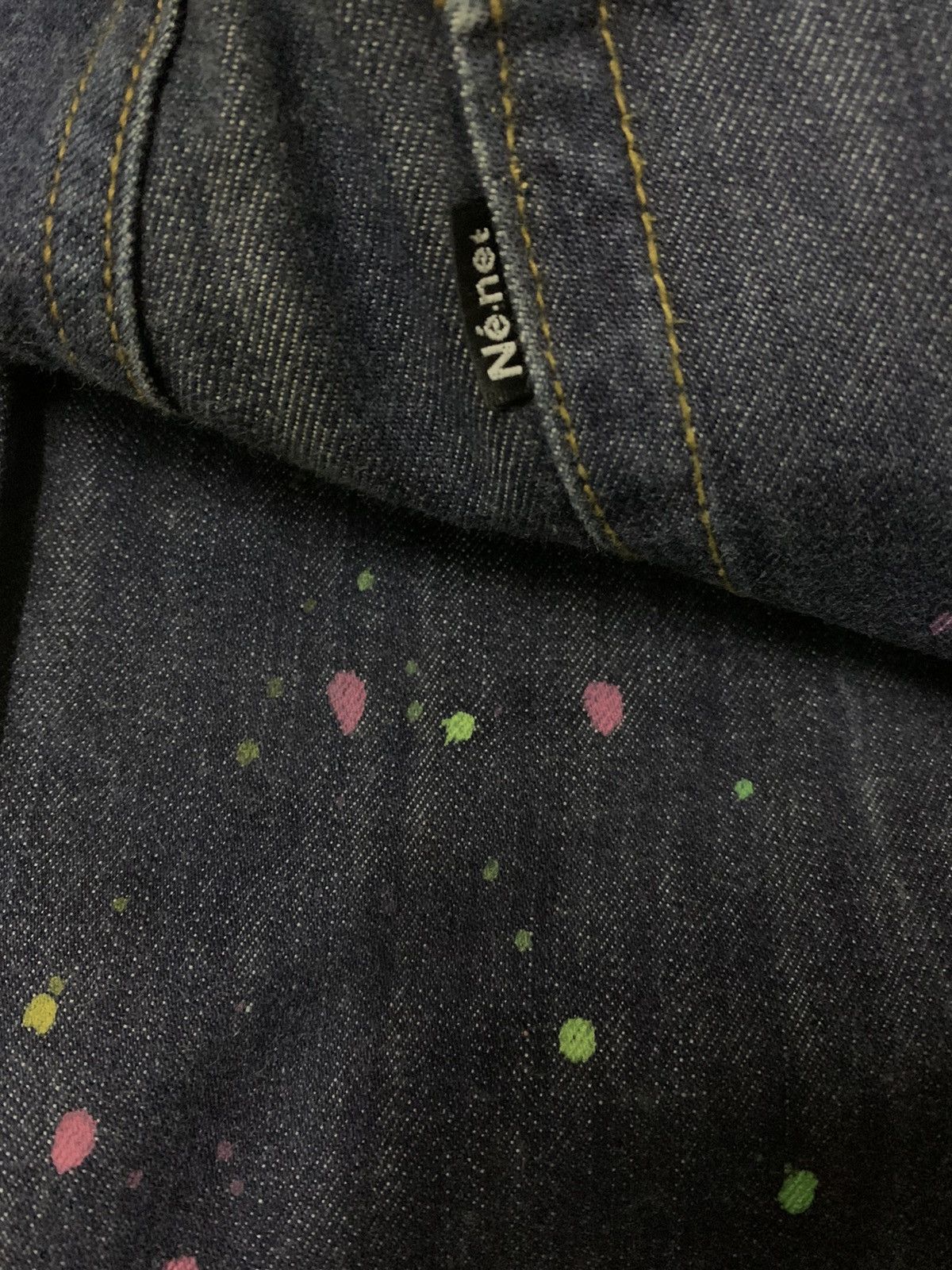 Issey Miyake 💥Final💥Issey Miyake Indigo Dye Painted Denim Size US 32 / EU 48 - 4 Thumbnail