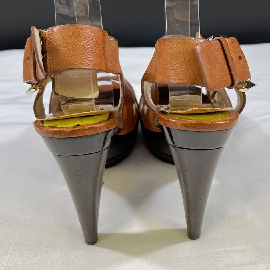 Michael Kors Michael Michael Kors Women's Brown Shoes/Heels Sz 5M SKU 545 Size US 5 / IT 35 - 3 Thumbnail