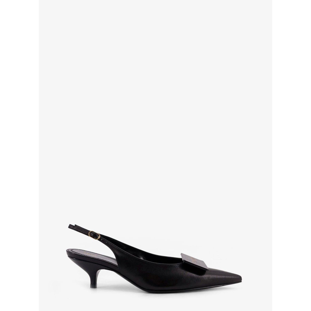 CELINE $1150 Black Slingback Pumps New & Authentic (Women's
