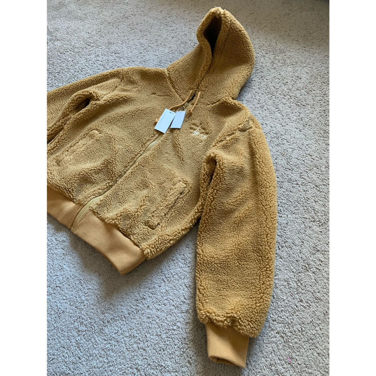 Stussy STUSSY LOGO SHERPA FLEECE HOODIE JACKET Size US S / EU 44-46 / 1 - 22 Thumbnail