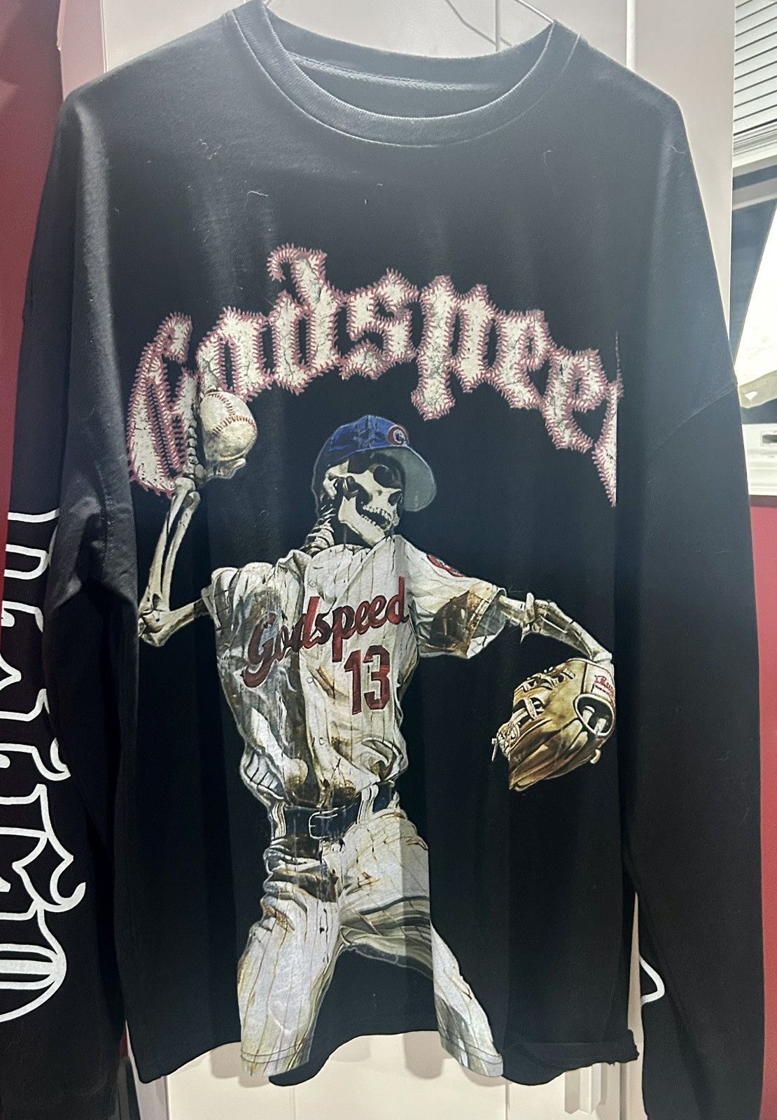 Godspeed Godspeed Strike Out L/S Tee - Washed Black size Lg Size US L / EU 52-54 / 3 - 22 Thumbnail