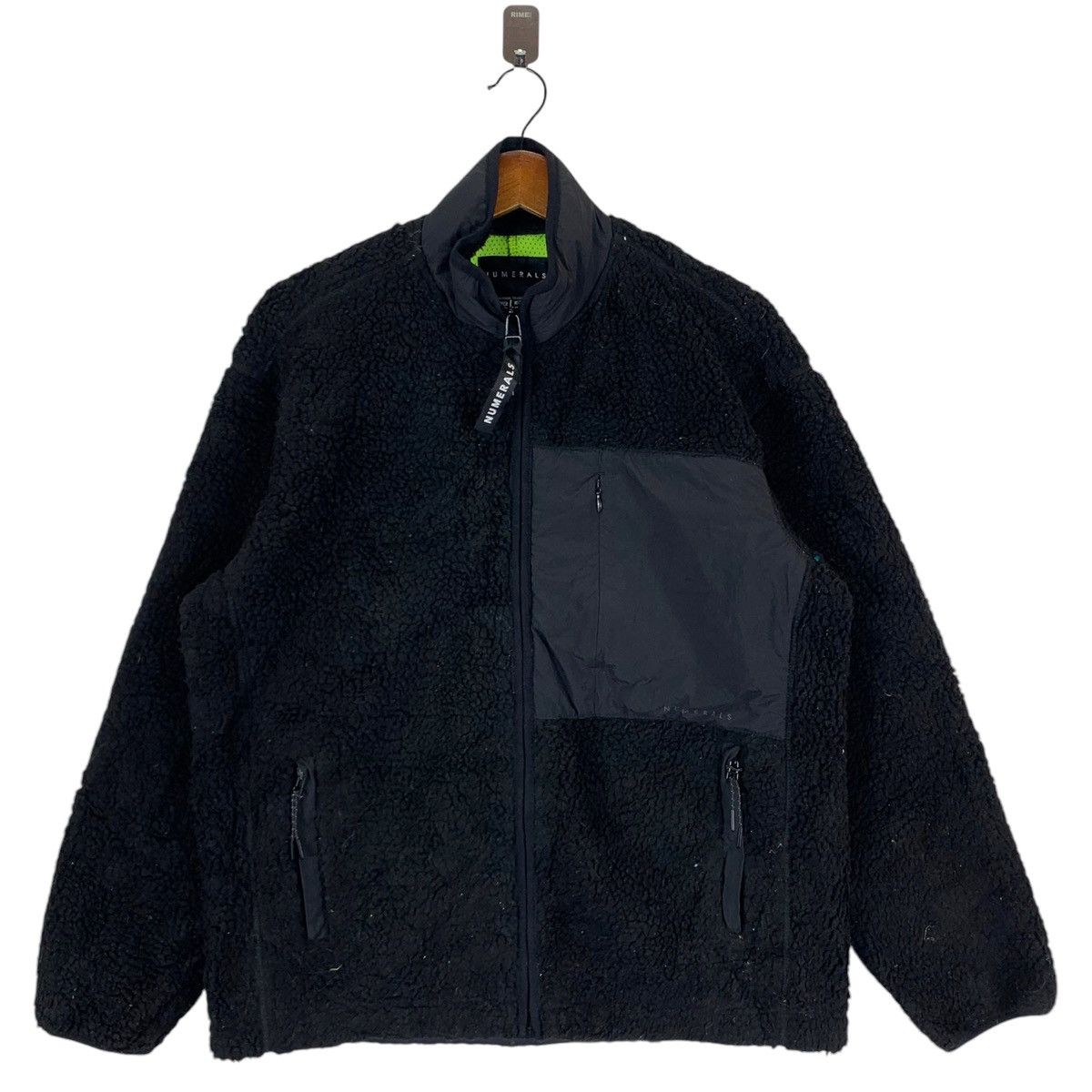 Japanese Brand VINTAGE NUMERALS FLEECE BLACK SWEATER Size US M / EU 48-50 / 2 - 1 Thumbnail